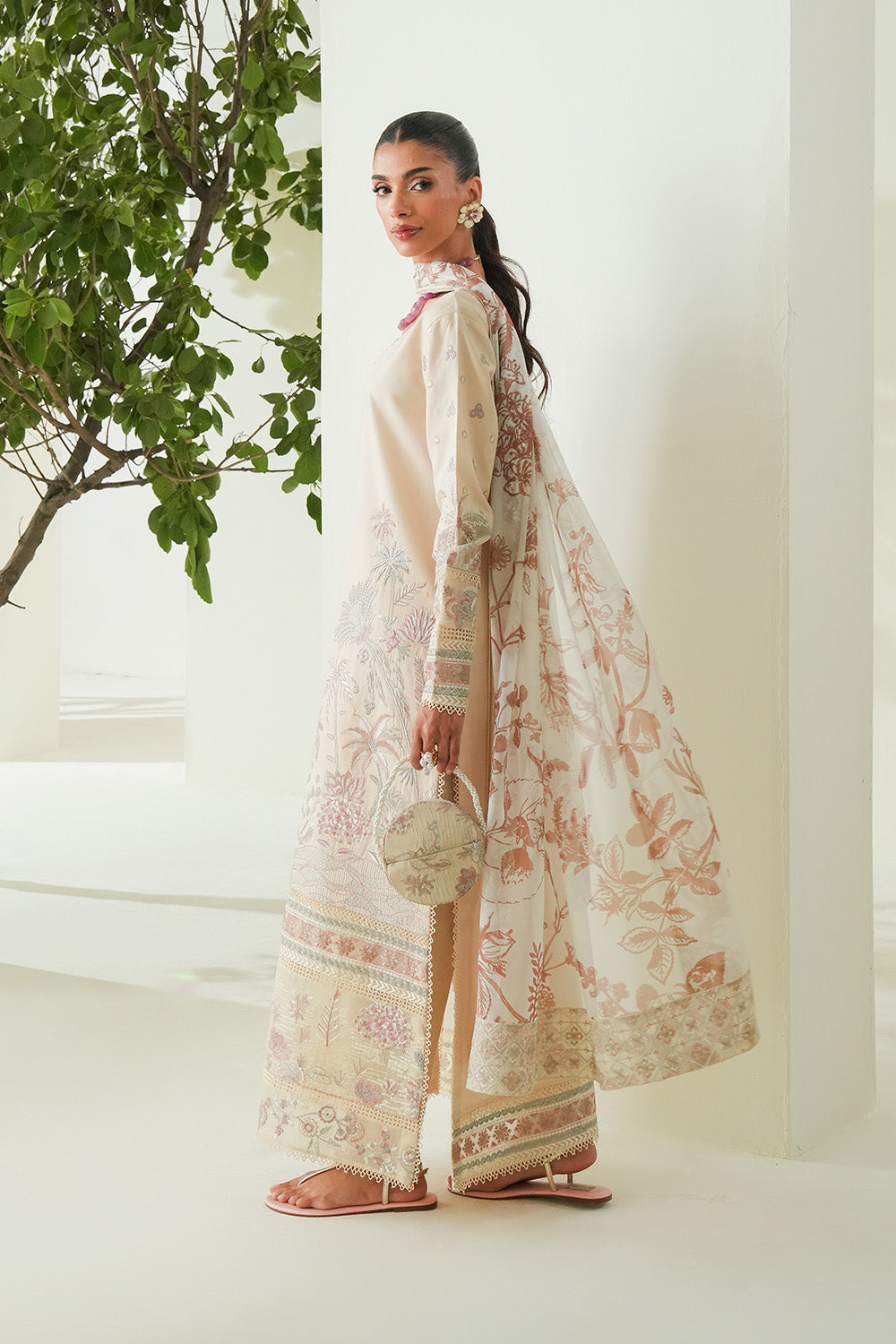 Maryum N Maria | Soiree Lawn | Shore by Maryum N Maria - Designer Dress - Type: Ladies Clothes - Available at Libayah - 100% Original