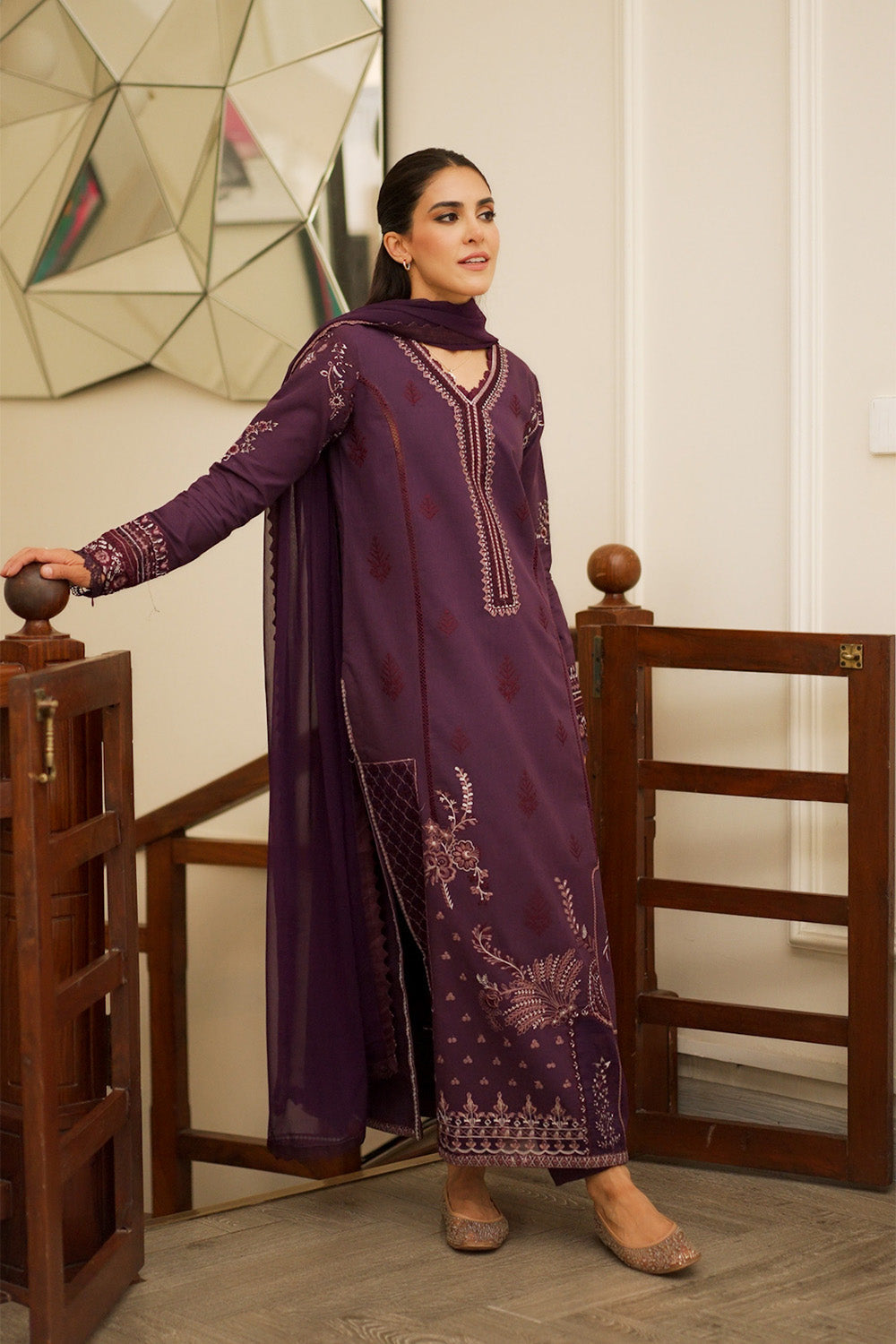 Maryum N Maria | Elara 25 | FAWN - MS50361 by Maryum N Maria - Designer Dress - Type: Ladies Clothes - Available at Libayah - 100% Original