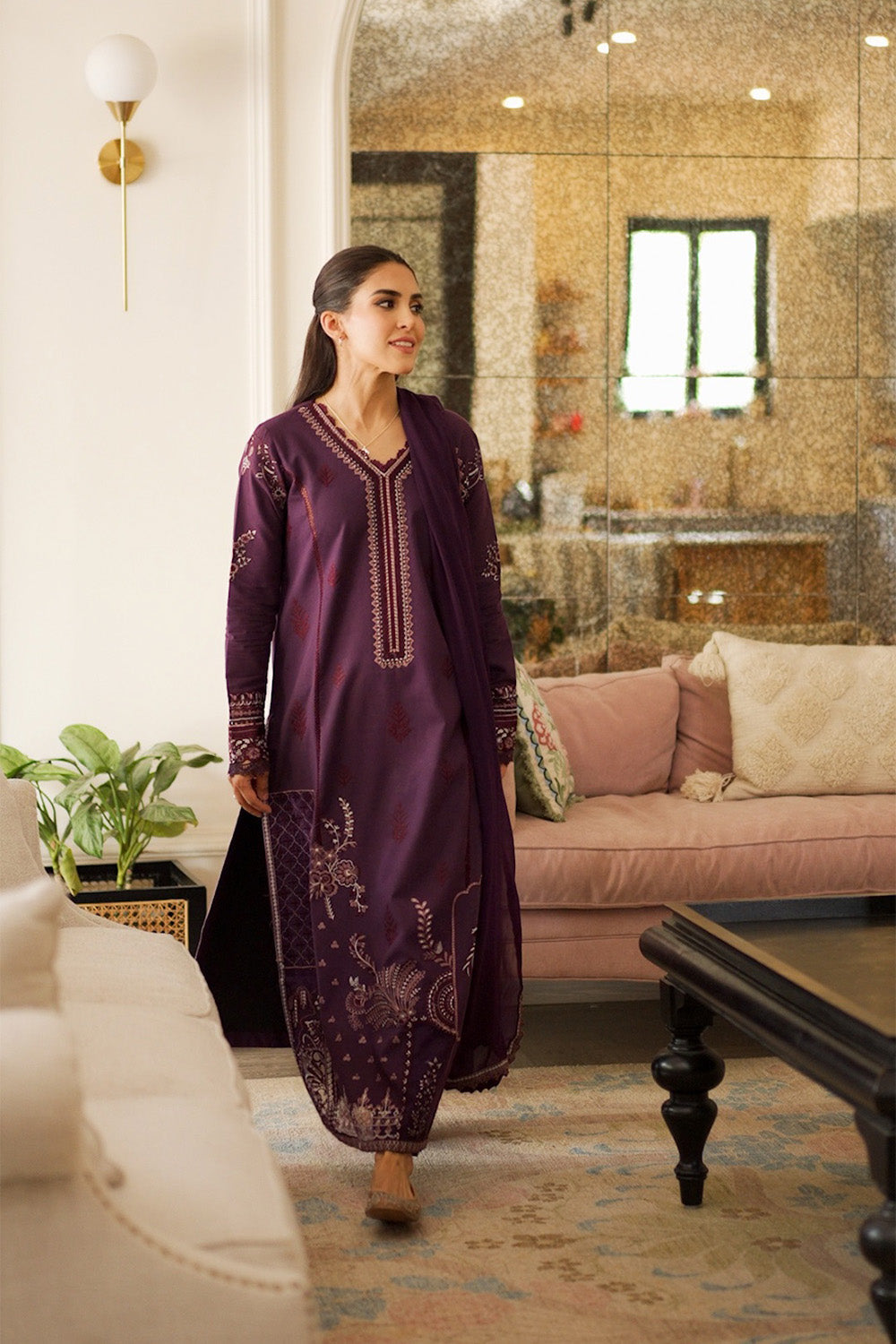 Maryum N Maria | Elara 25 | FAWN - MS50361 by Maryum N Maria - Designer Dress - Type: Ladies Clothes - Available at Libayah - 100% Original