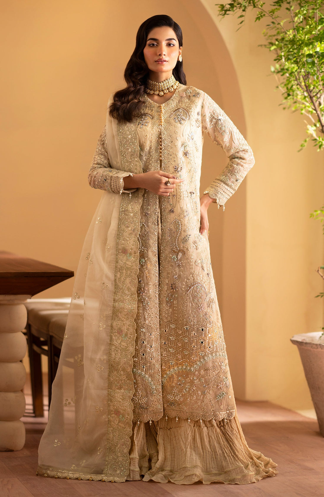 Emaan Adeel | Romansiyyah Luxury Formals 24 | Zafia by Emaan Adeel - Designer Dress - Type: Formal - Available at Libayah - 100% Original