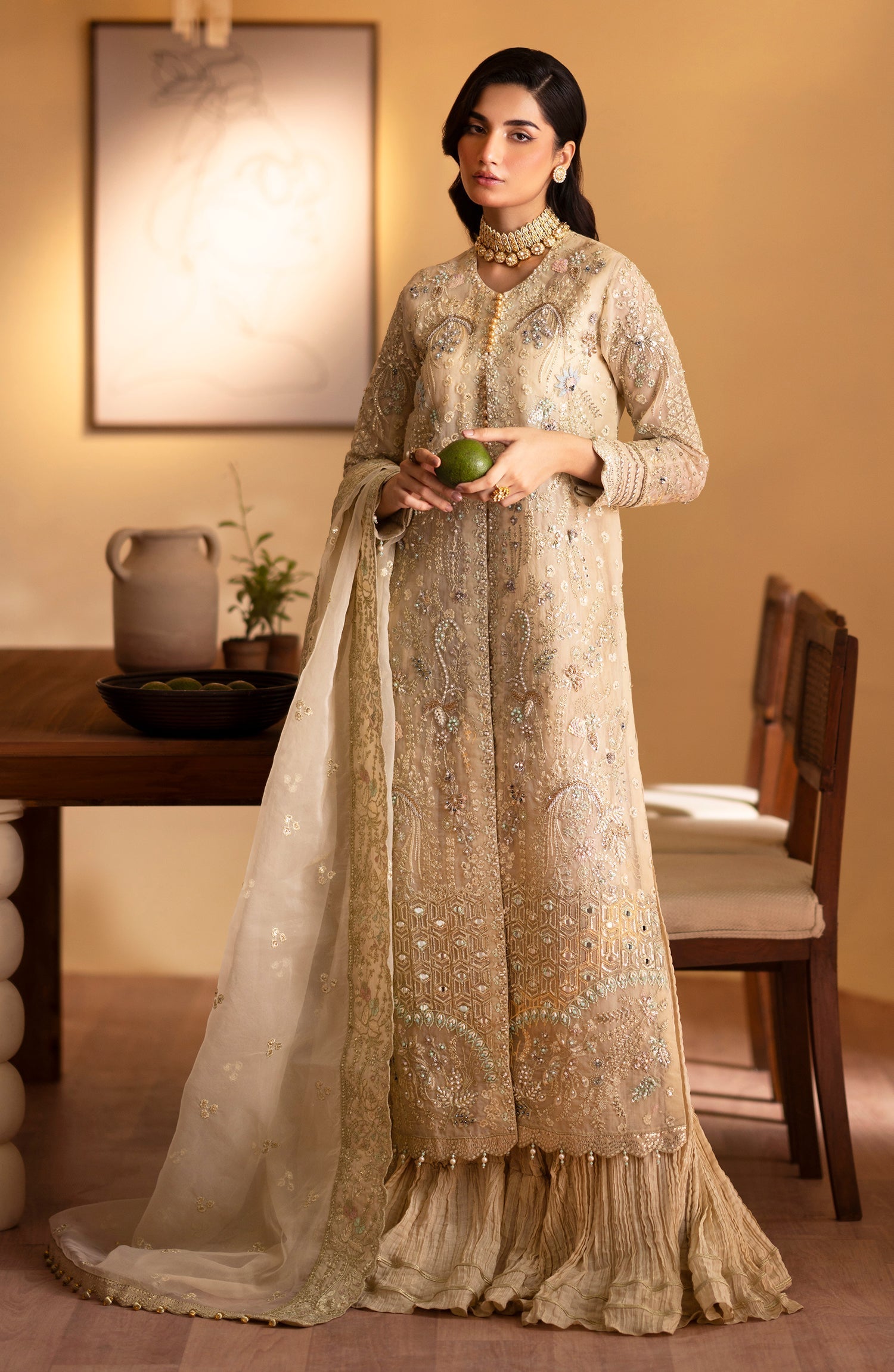 Emaan Adeel | Romansiyyah Luxury Formals 24 | Zafia by Emaan Adeel - Designer Dress - Type: Formal - Available at Libayah - 100% Original