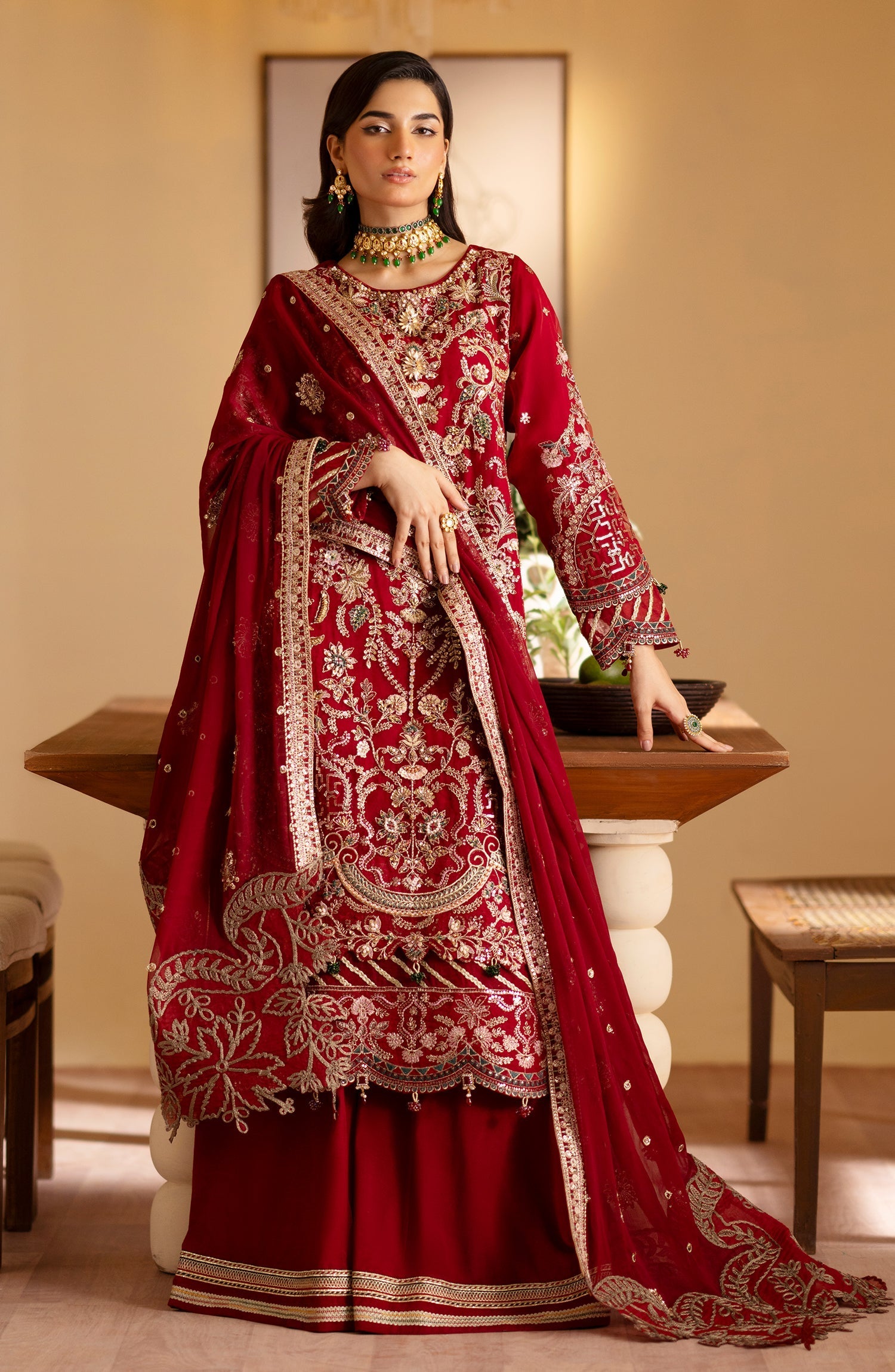 Emaan Adeel | Romansiyyah Luxury Formals 24 | Nashwa by Emaan Adeel - Designer Dress - Type: Formal - Available at Libayah - 100% Original