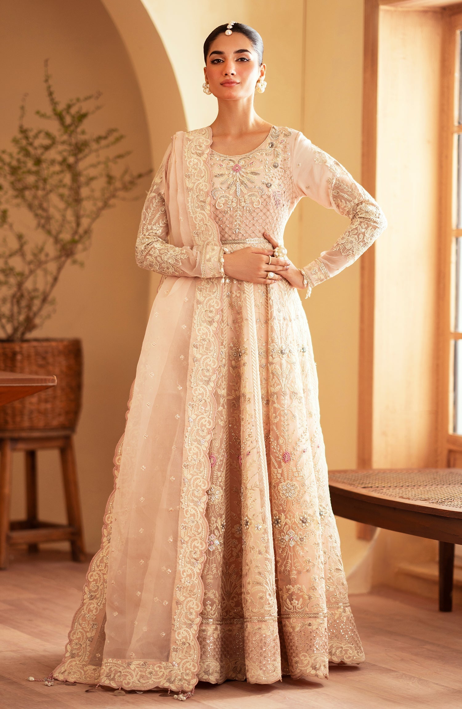 Emaan Adeel | Romansiyyah Luxury Formals 24 | Faatin by Emaan Adeel - Designer Dress - Type: Formal - Available at Libayah - 100% Original