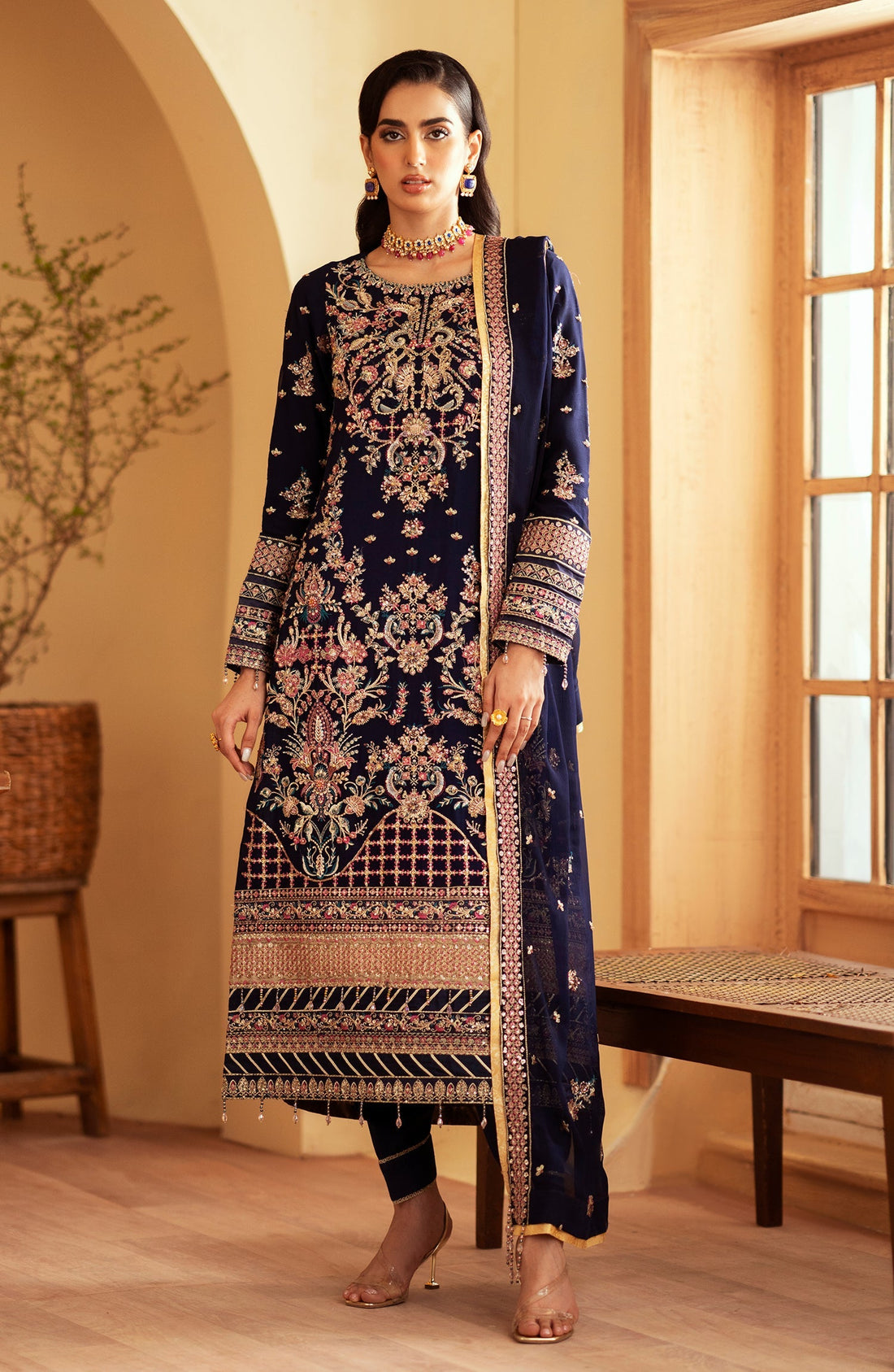Emaan Adeel | Romansiyyah Luxury Formals 24 | Nageena by Emaan Adeel - Designer Dress - Type: Formal - Available at Libayah - 100% Original