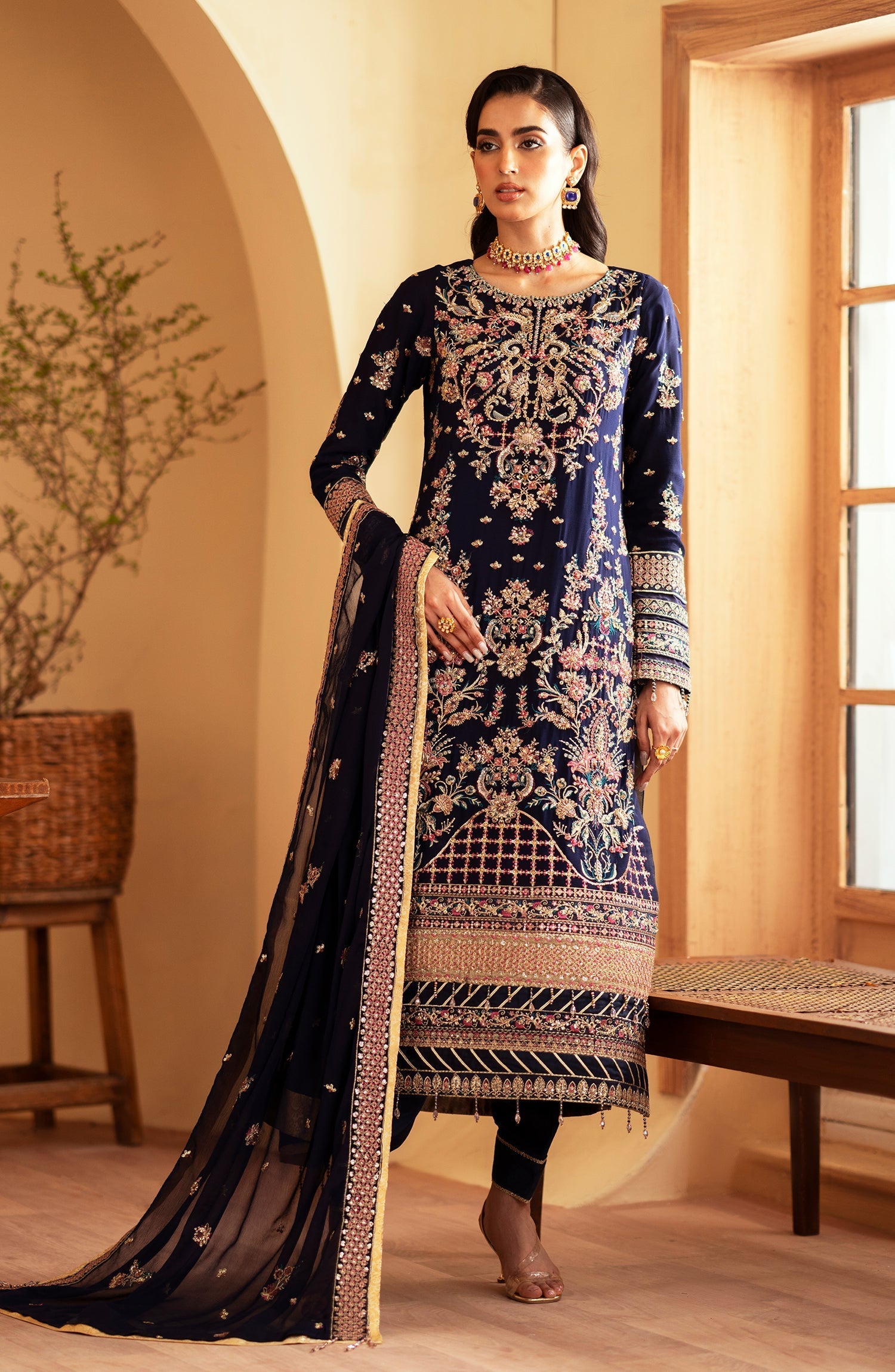 Emaan Adeel | Romansiyyah Luxury Formals 24 | Nageena by Emaan Adeel - Designer Dress - Type: Formal - Available at Libayah - 100% Original