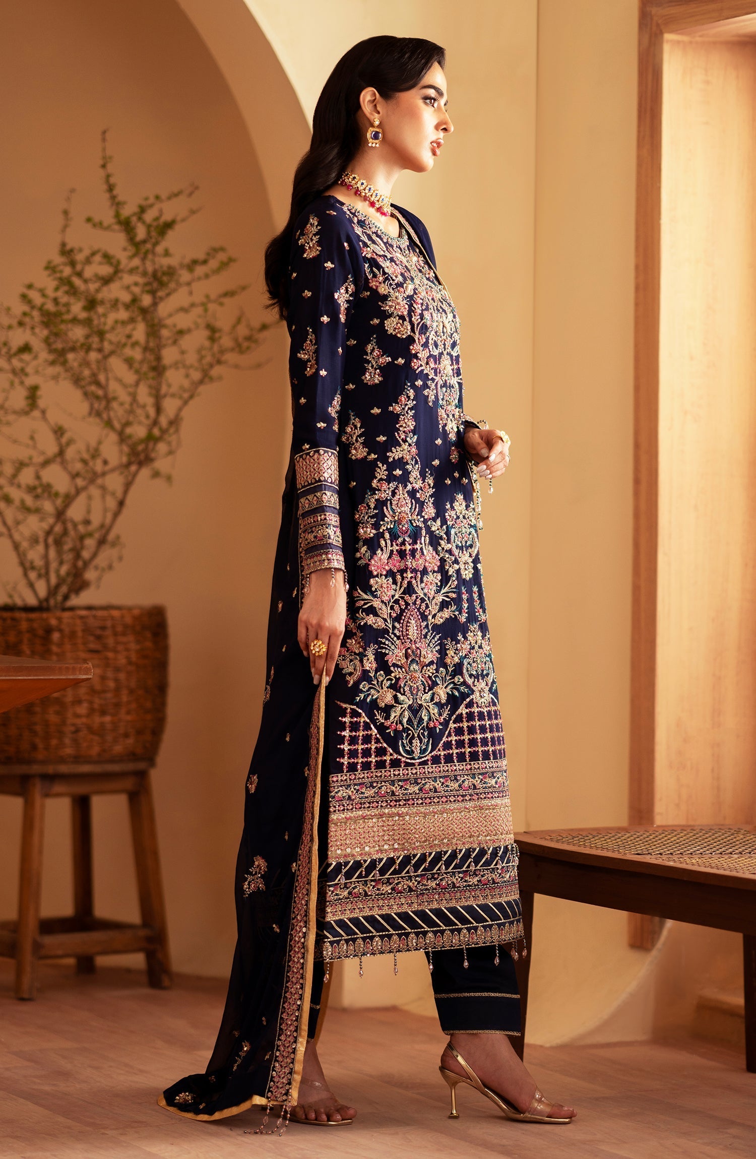 Emaan Adeel | Romansiyyah Luxury Formals 24 | Nageena by Emaan Adeel - Designer Dress - Type: Formal - Available at Libayah - 100% Original