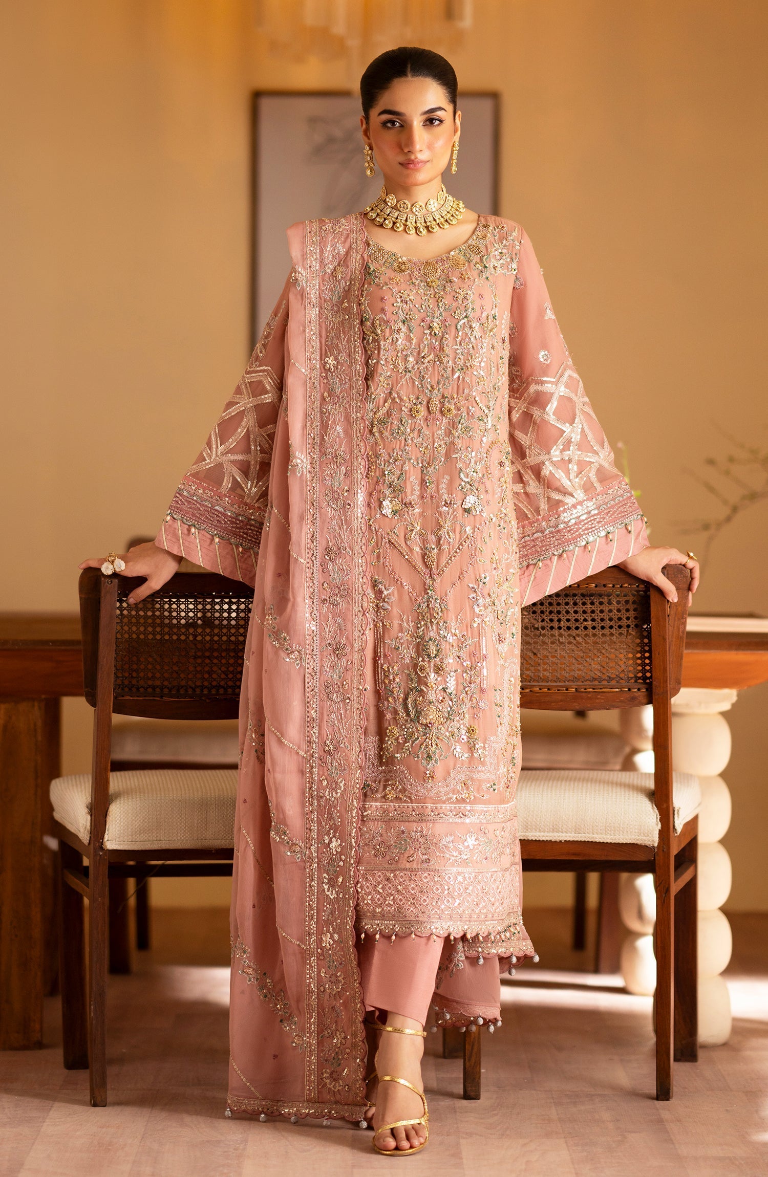 Emaan Adeel | Romansiyyah Luxury Formals 24 | Saleha by Emaan Adeel - Designer Dress - Type: Formal - Available at Libayah - 100% Original