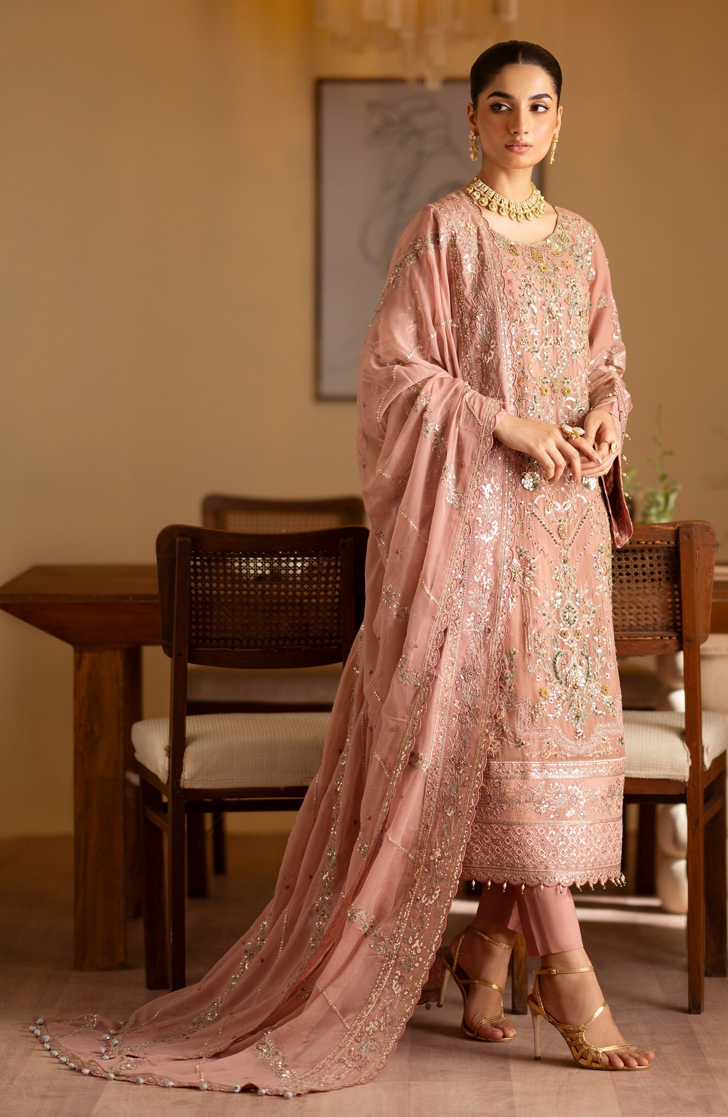 Emaan Adeel | Romansiyyah Luxury Formals 24 | Saleha by Emaan Adeel - Designer Dress - Type: Formal - Available at Libayah - 100% Original