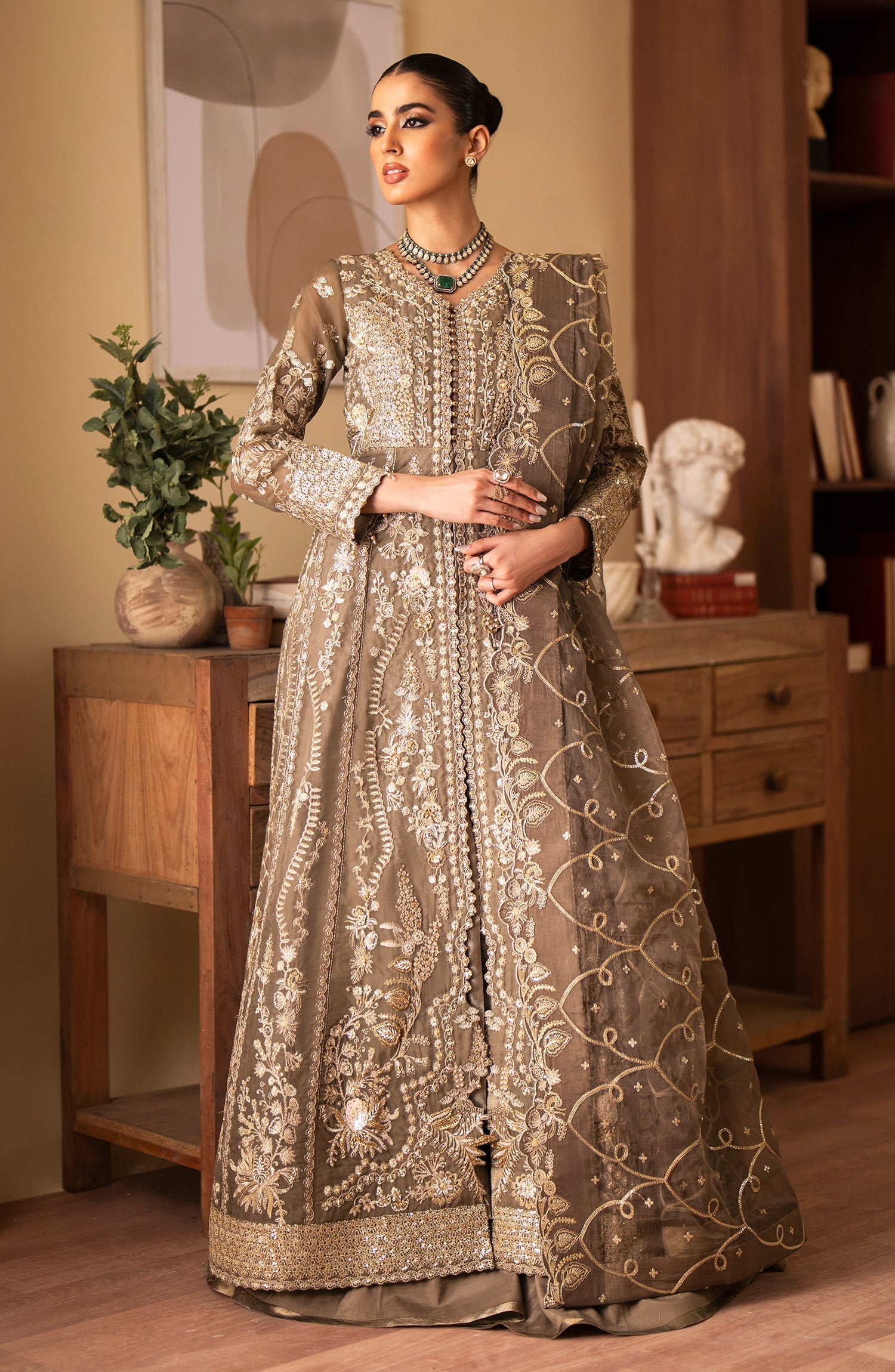 Emaan Adeel | Romansiyyah Luxury Formals 24 | Yesra by Emaan Adeel - Designer Dress - Type: Formal - Available at Libayah - 100% Original