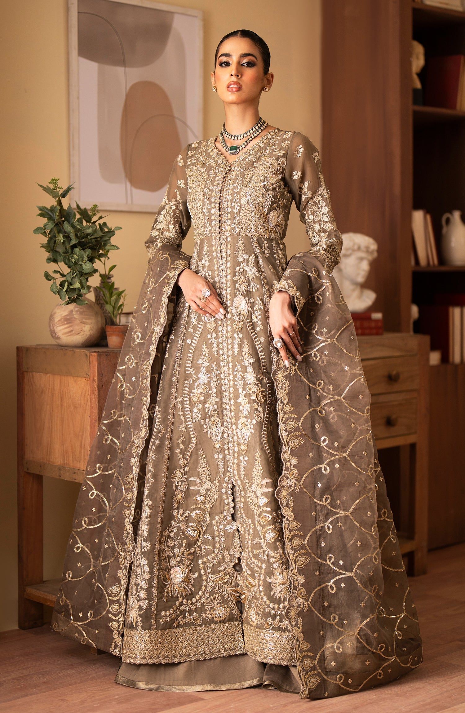 Emaan Adeel | Romansiyyah Luxury Formals 24 | Yesra by Emaan Adeel - Designer Dress - Type: Formal - Available at Libayah - 100% Original