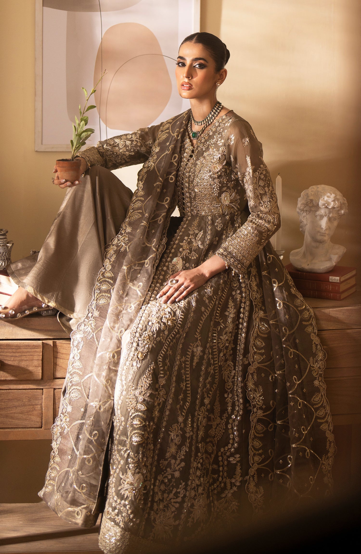 Emaan Adeel | Romansiyyah Luxury Formals 24 | Yesra by Emaan Adeel - Designer Dress - Type: Formal - Available at Libayah - 100% Original