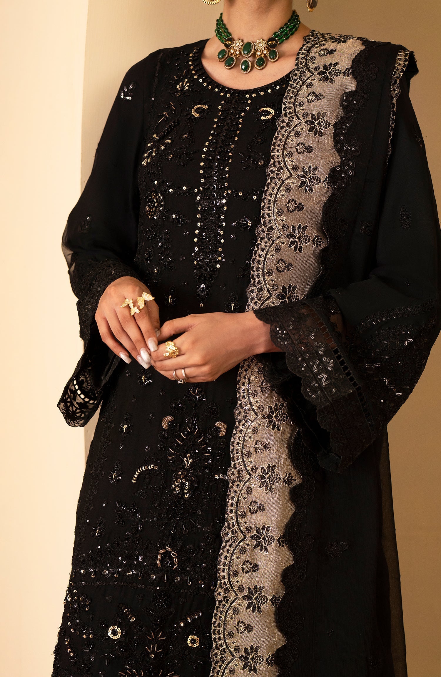 Emaan Adeel | Romansiyyah Luxury Formals 24 | Rehani by Emaan Adeel - Designer Dress - Type: Formal - Available at Libayah - 100% Original