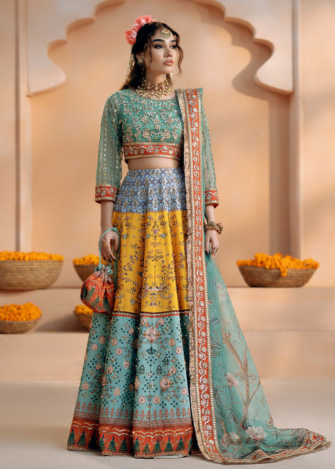 Fozia Khalid | Chamakh Dhamakh Wedding Festivity | Shagun by Fozia Khalid - Designer Dress - Type: Ladies Clothes - Available at Libayah - 100% Original