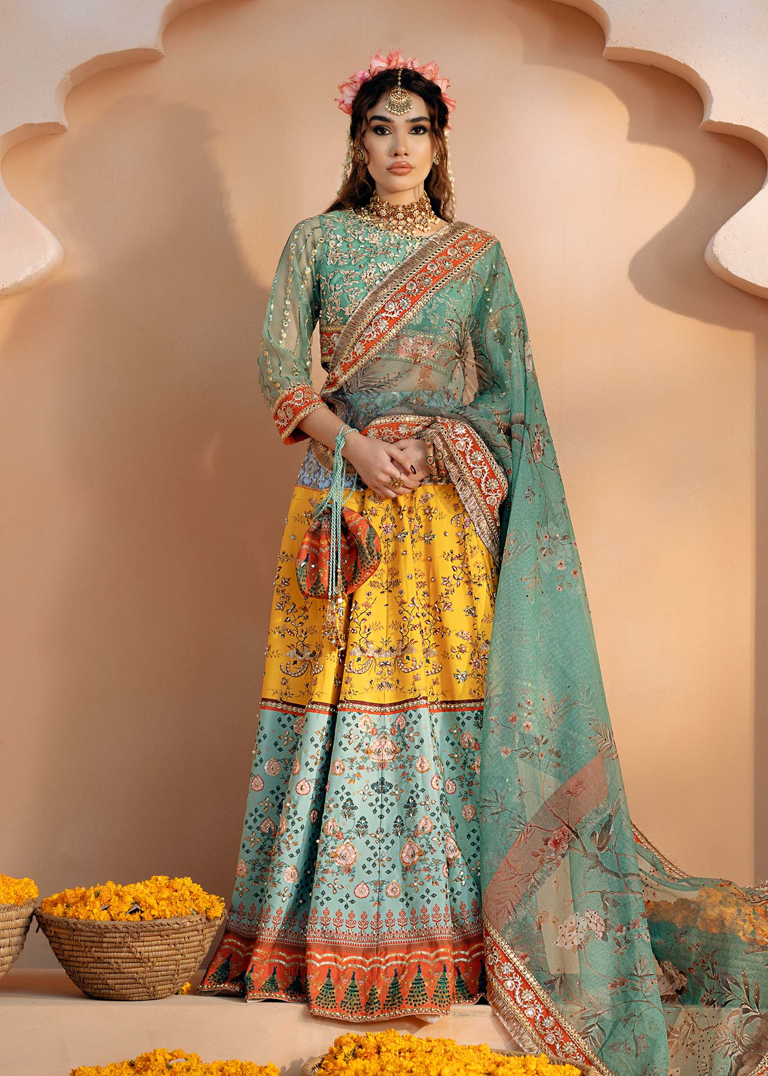 Fozia Khalid | Chamakh Dhamakh Wedding Festivity | Shagun by Fozia Khalid - Designer Dress - Type: Ladies Clothes - Available at Libayah - 100% Original