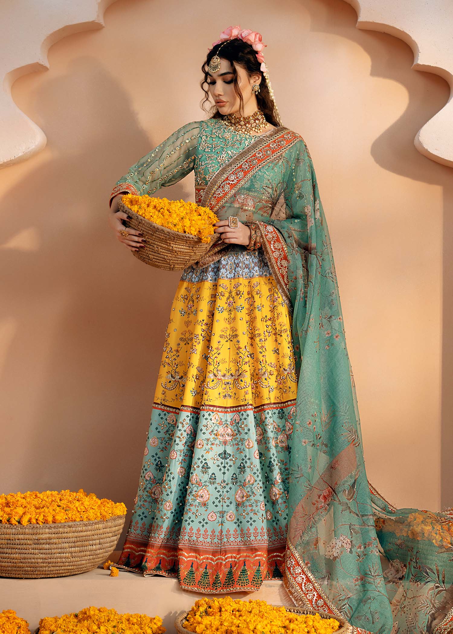 Fozia Khalid | Chamakh Dhamakh Wedding Festivity | Shagun by Fozia Khalid - Designer Dress - Type: Ladies Clothes - Available at Libayah - 100% Original