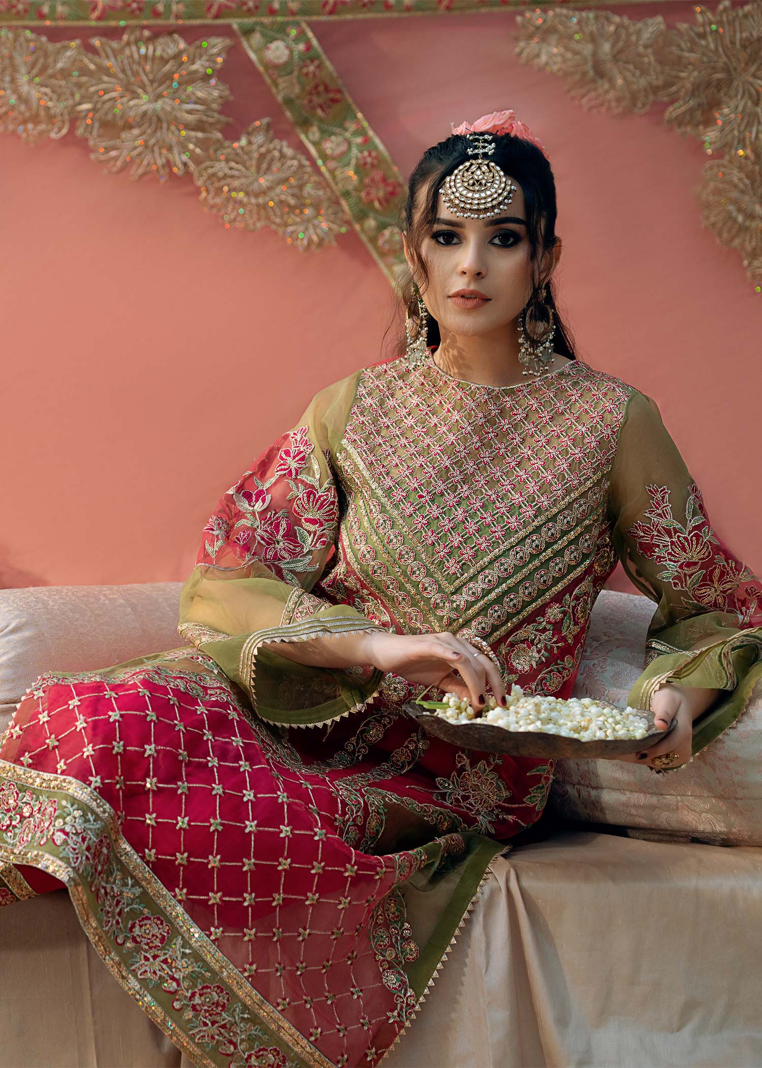 Fozia Khalid | Chamakh Dhamakh Wedding Festivity | Doli by Fozia Khalid - Designer Dress - Type: Ladies Clothes - Available at Libayah - 100% Original