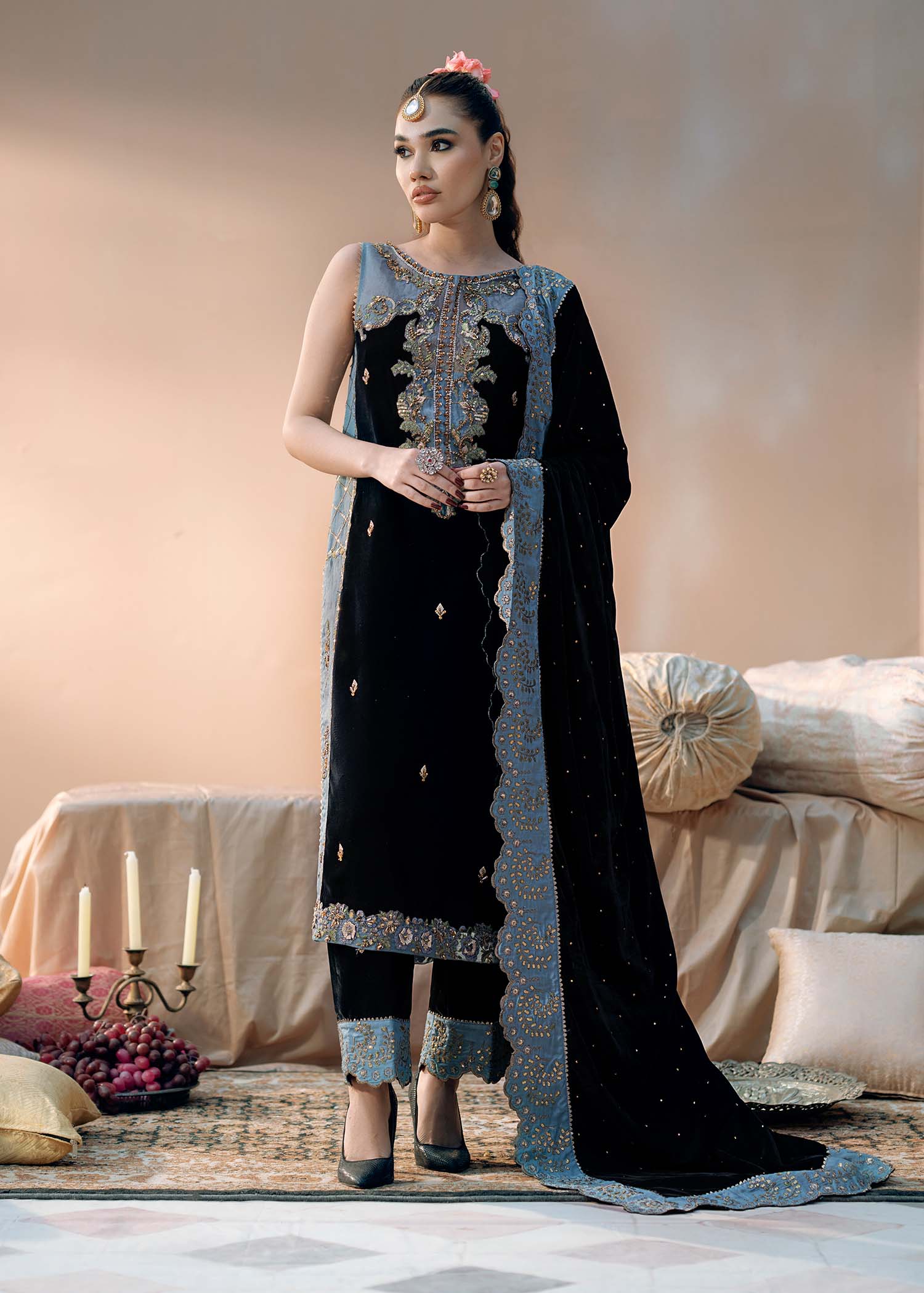Fozia Khalid | Chamakh Dhamakh Wedding Festivity | Heer by Fozia Khalid - Designer Dress - Type: Ladies Clothes - Available at Libayah - 100% Original