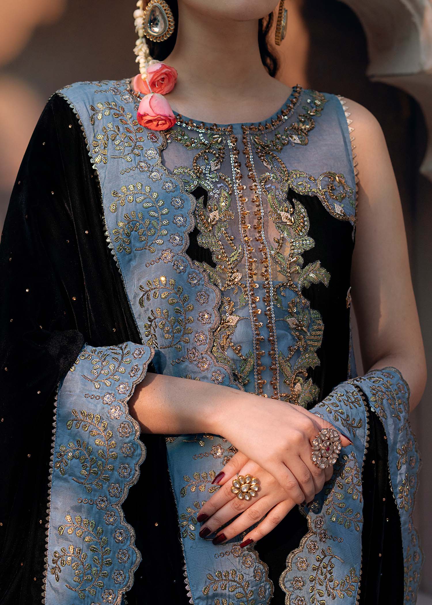 Fozia Khalid | Chamakh Dhamakh Wedding Festivity | Heer by Fozia Khalid - Designer Dress - Type: Ladies Clothes - Available at Libayah - 100% Original