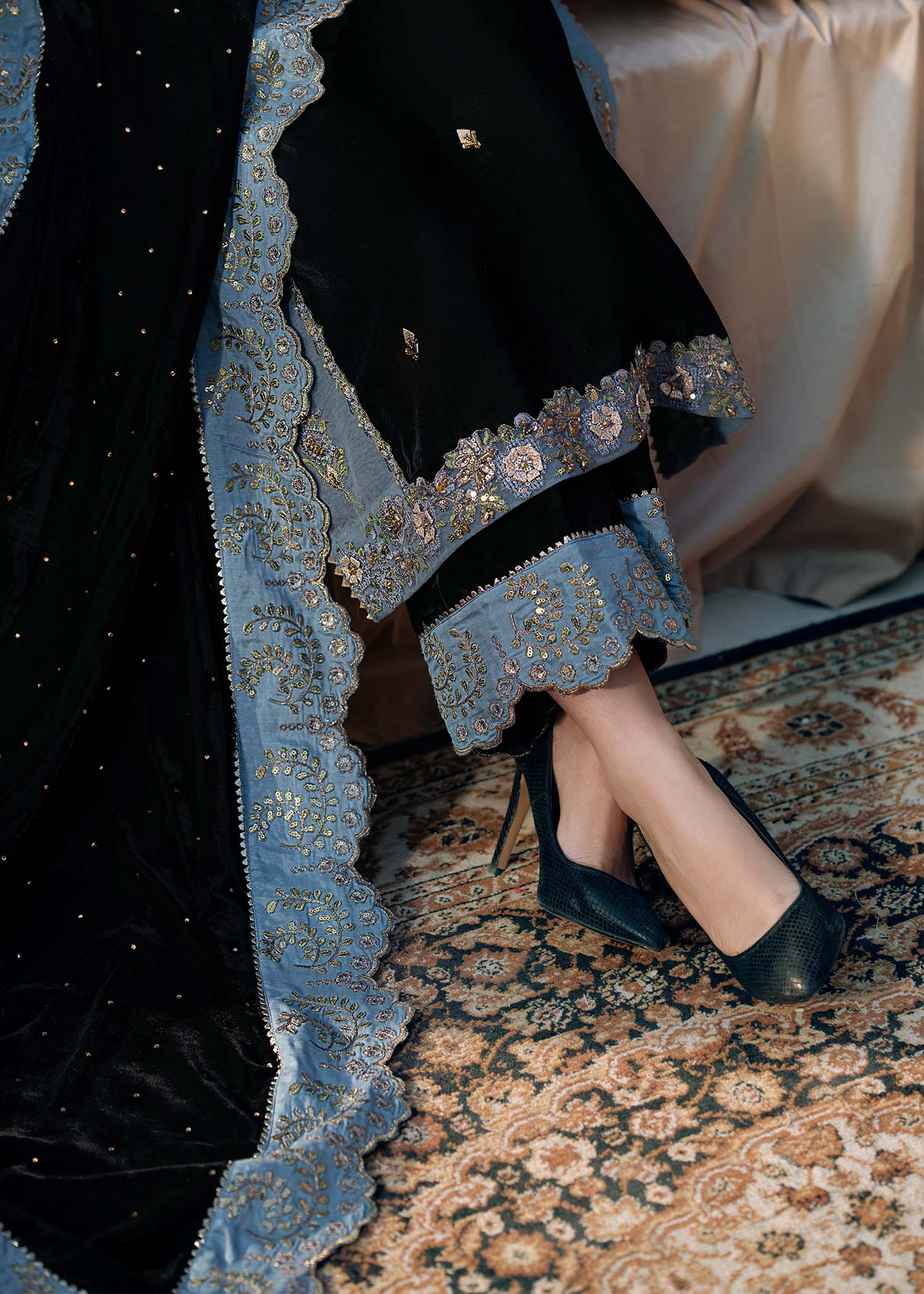 Fozia Khalid | Chamakh Dhamakh Wedding Festivity | Heer by Fozia Khalid - Designer Dress - Type: Ladies Clothes - Available at Libayah - 100% Original