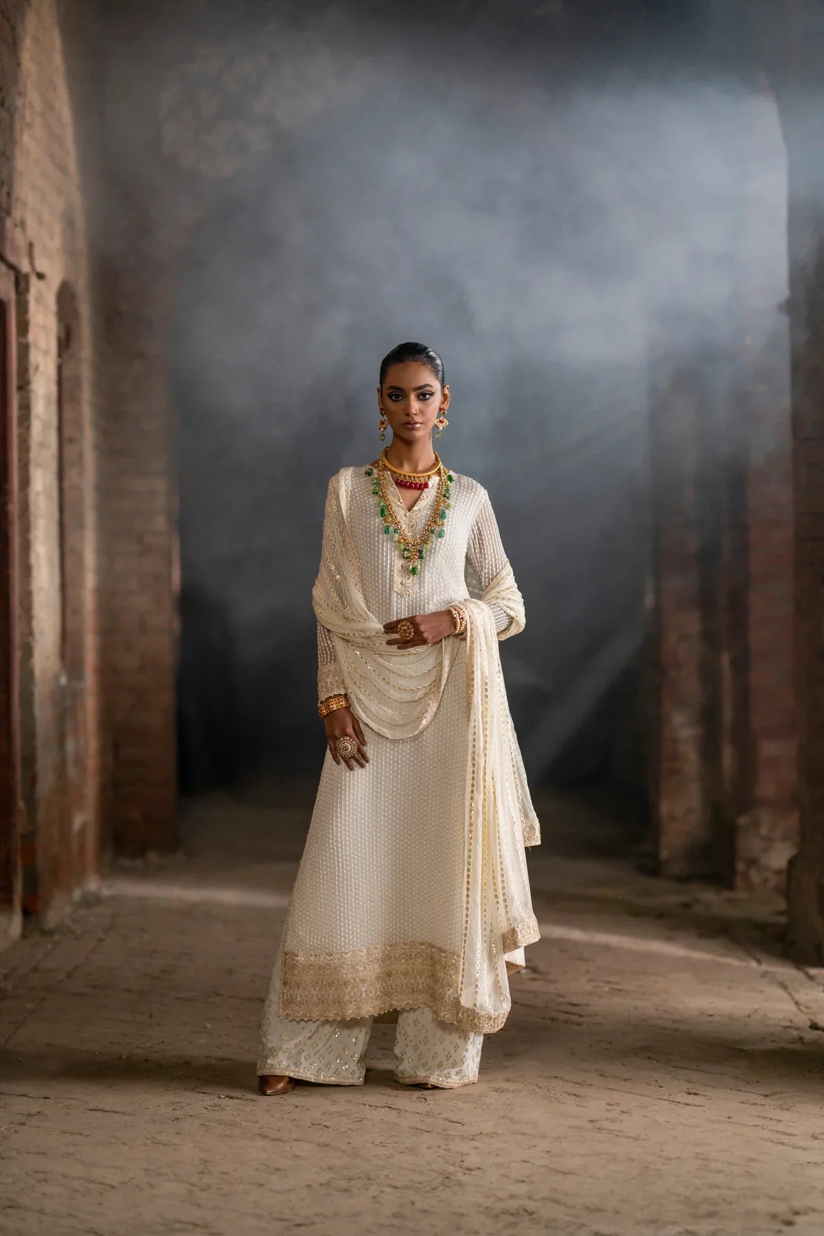 Erum Khan | Mannat Formals | Tabeer by Erum Khan - Designer Dress - Type: Ladies Clothes - Available at Libayah - 100% Original