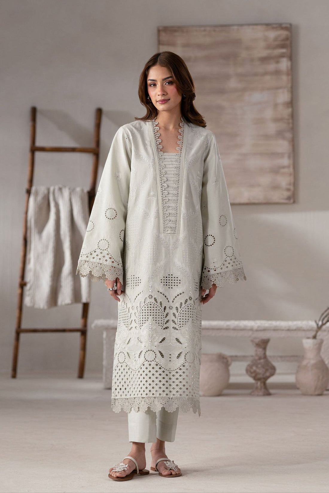 Akbar Aslam | Pret Lawn | Eyla by Akbar Aslam - Designer Dress - Type: Ladies Clothes - Available at Libayah - 100% Original