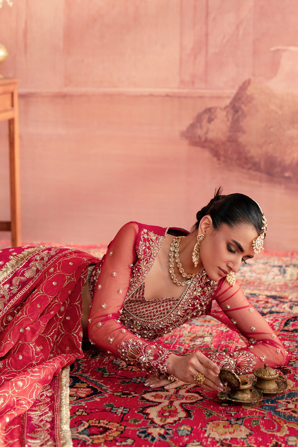 Zarposh | Maharani Wedding Collection | Anarkali by Zarposh - Designer Dress - Type: Ladies Clothes - Available at Libayah - 100% Original