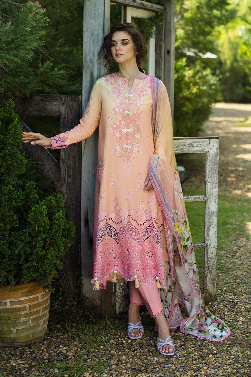 Mushq | Solace Ombre Chikankari | Risate by Mushq - Designer Dress  - Type : Ladies Clothes - Available at Libayah - 100% Original 