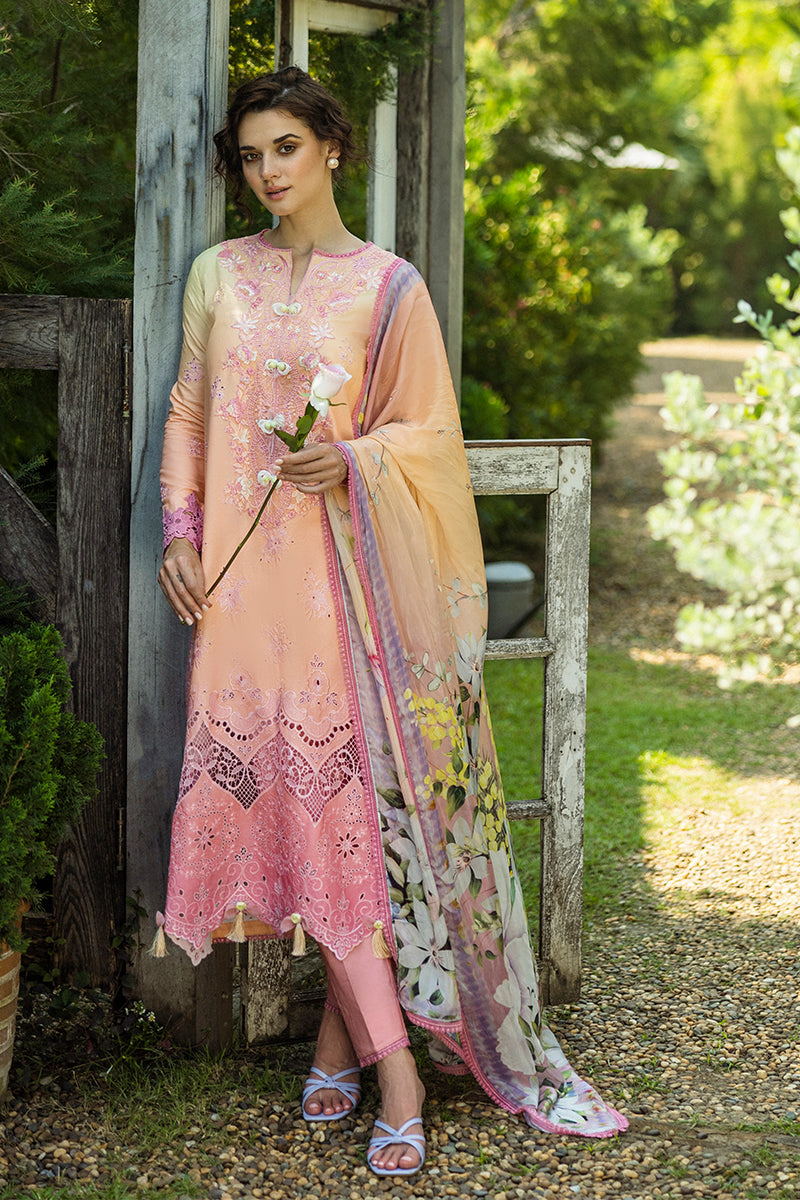 Mushq | Solace Ombre Chikankari | Risate by Mushq - Designer Dress  - Type : Ladies Clothes - Available at Libayah - 100% Original 