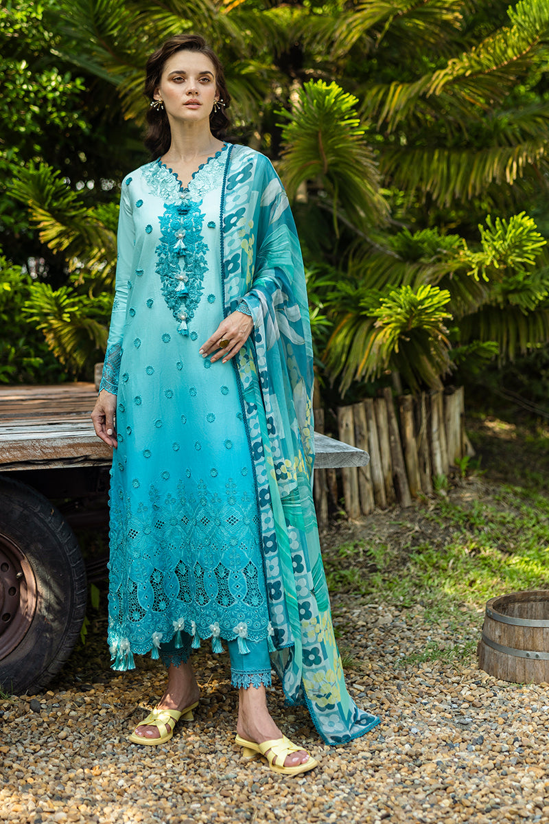 Mushq | Solace Ombre Chikankari | Amore by Mushq - Designer Dress  - Type : Ladies Clothes - Available at Libayah - 100% Original 