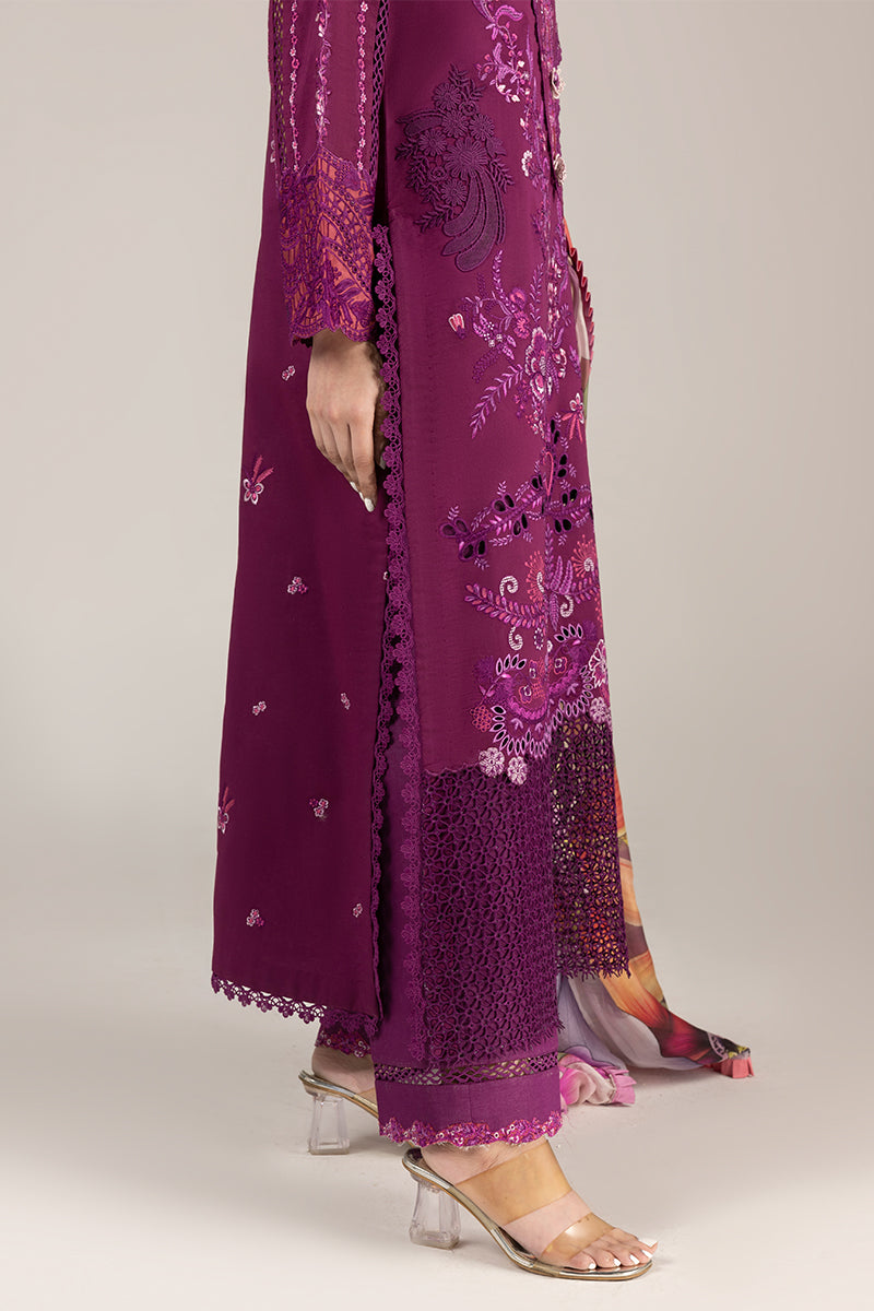 Mushq | Manaram Luxury Lawn 25 | Eternal Beat by Mushq - Designer Dress - Type: Ladies Clothes - Available at Libayah - 100% Original