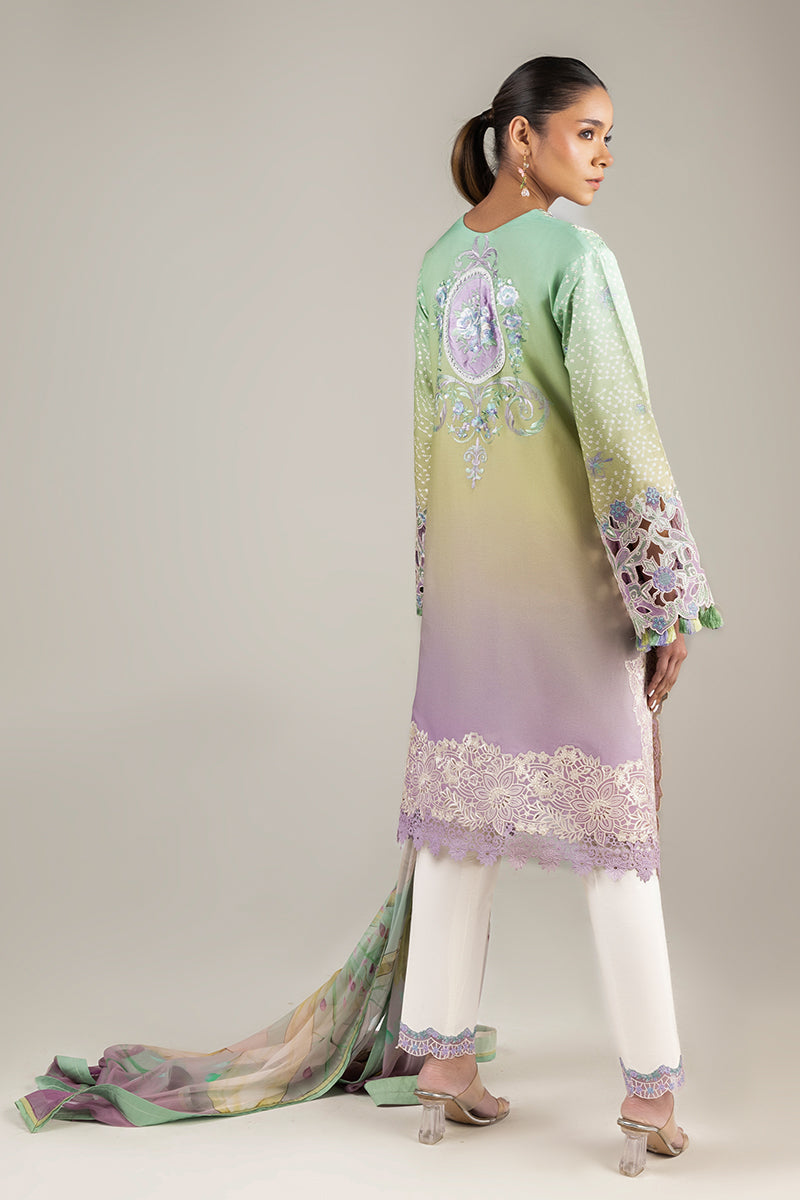Mushq | Manaram Luxury Lawn 25 | Glittering Grace by Mushq - Designer Dress - Type: Ladies Clothes - Available at Libayah - 100% Original