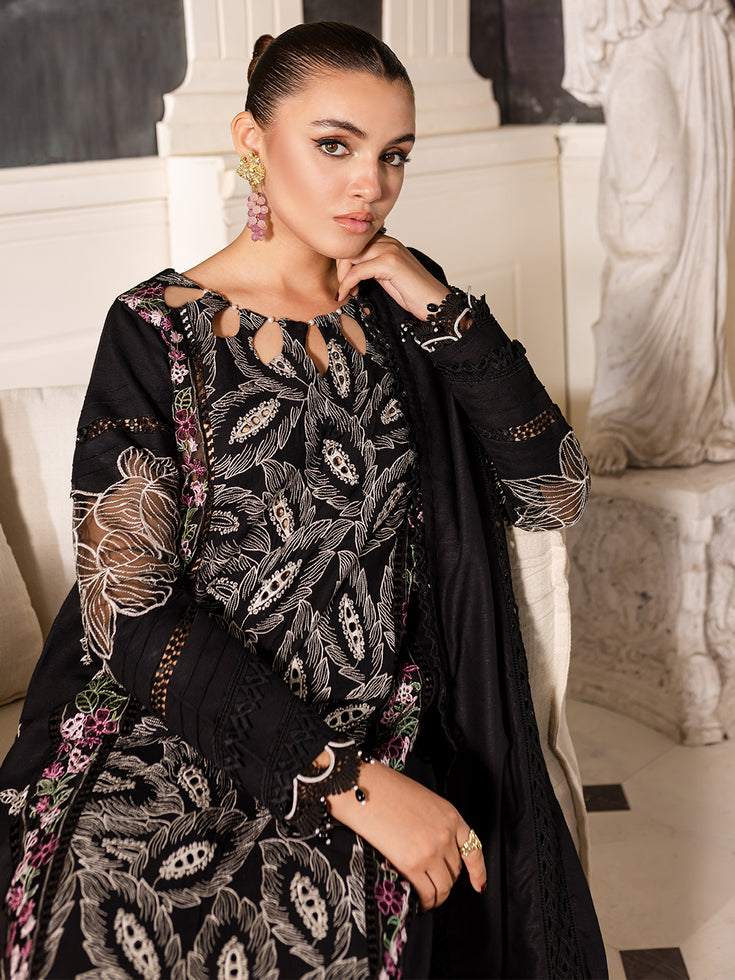 Parishay | Mira Winter |  MW-07 | 3 PC Crepe by Parishay - Designer Dress - Type: Luxury - Available at Libayah - 100% Original