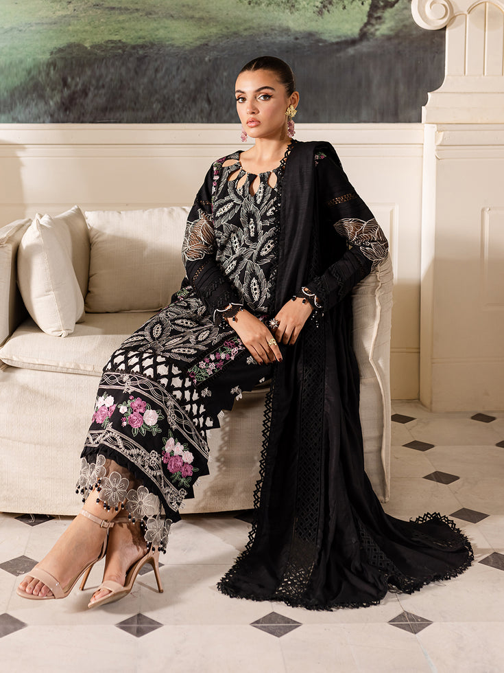 Parishay | Mira Winter |  MW-07 | 3 PC Crepe by Parishay - Designer Dress - Type: Luxury - Available at Libayah - 100% Original