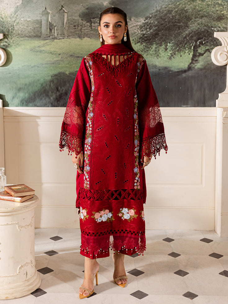 Parishay | Mira Winter | MW-08 | 3 PC Crepe by Parishay - Designer Dress - Type: Luxury - Available at Libayah - 100% Original