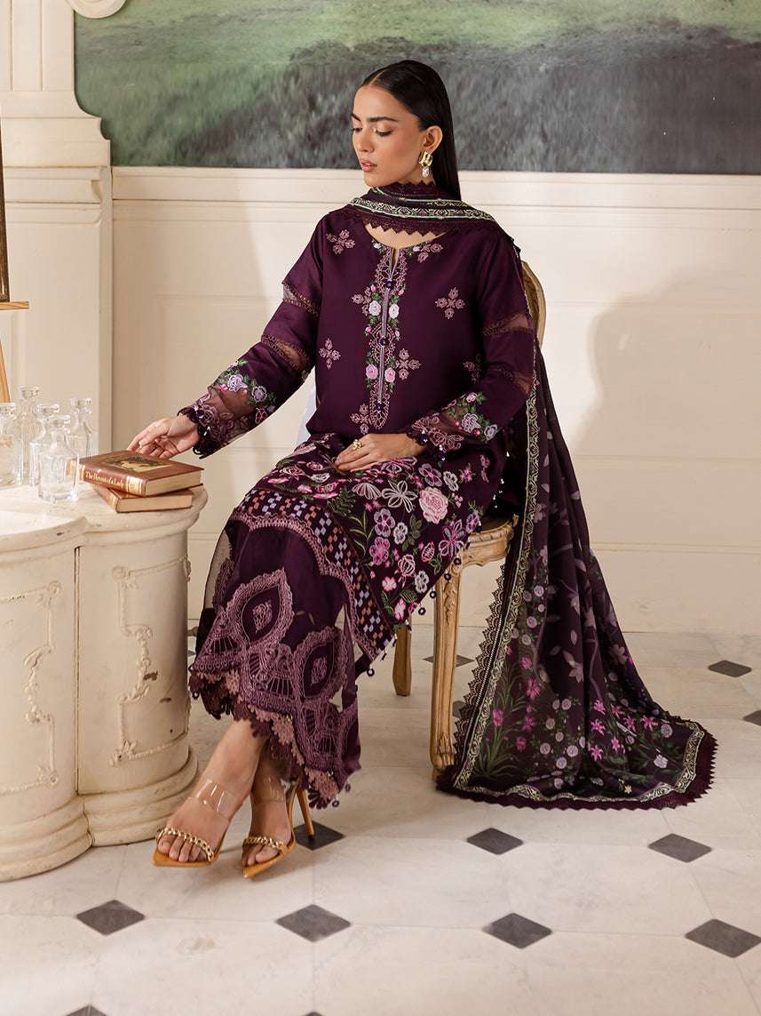 Parishay | Mira Winter | MW-10 | 3 PC Crepe by Parishay - Designer Dress - Type: Luxury - Available at Libayah - 100% Original
