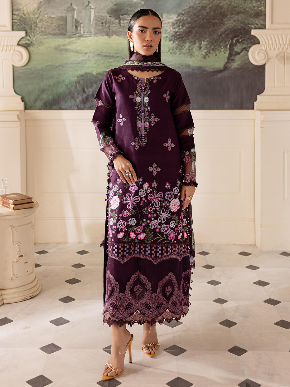 Parishay | Mira Winter | MW-10 | 3 PC Crepe by Parishay - Designer Dress - Type: Luxury - Available at Libayah - 100% Original