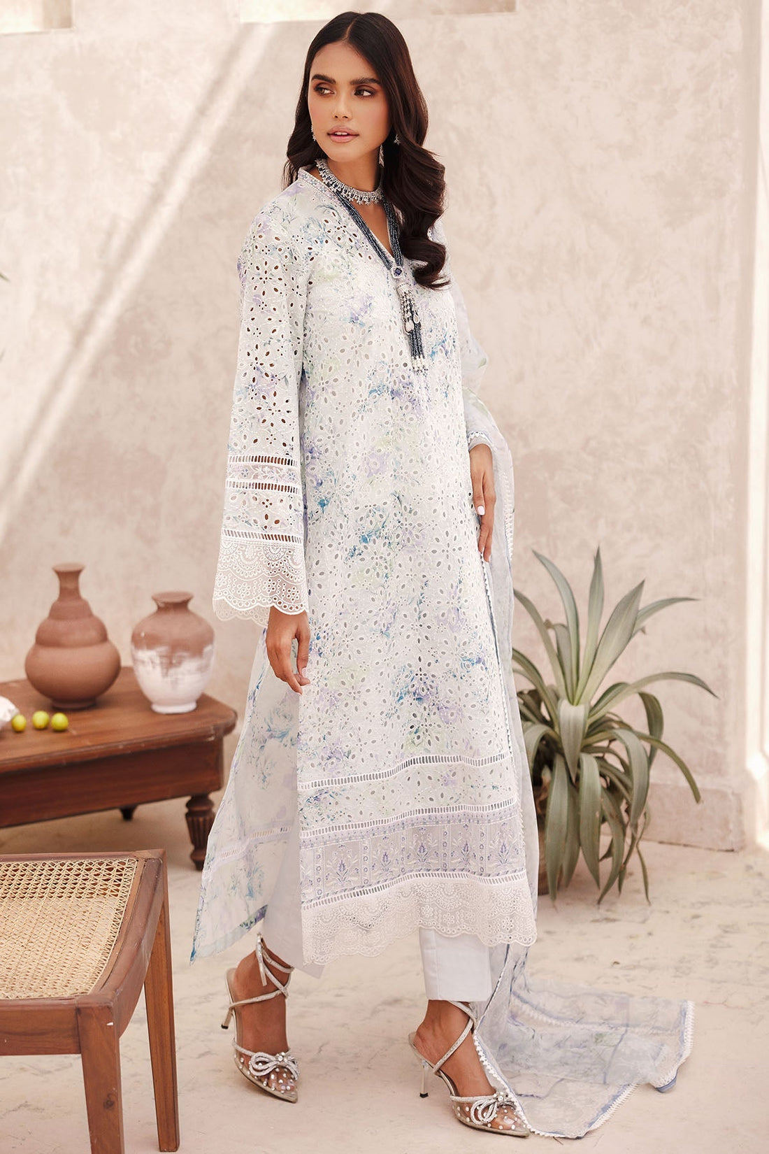 Motifz | Premium Lawn 25 | 3736-LUCIA by Motifz - Designer Dress - Type: Ladies Clothes - Available at Libayah - 100% Original