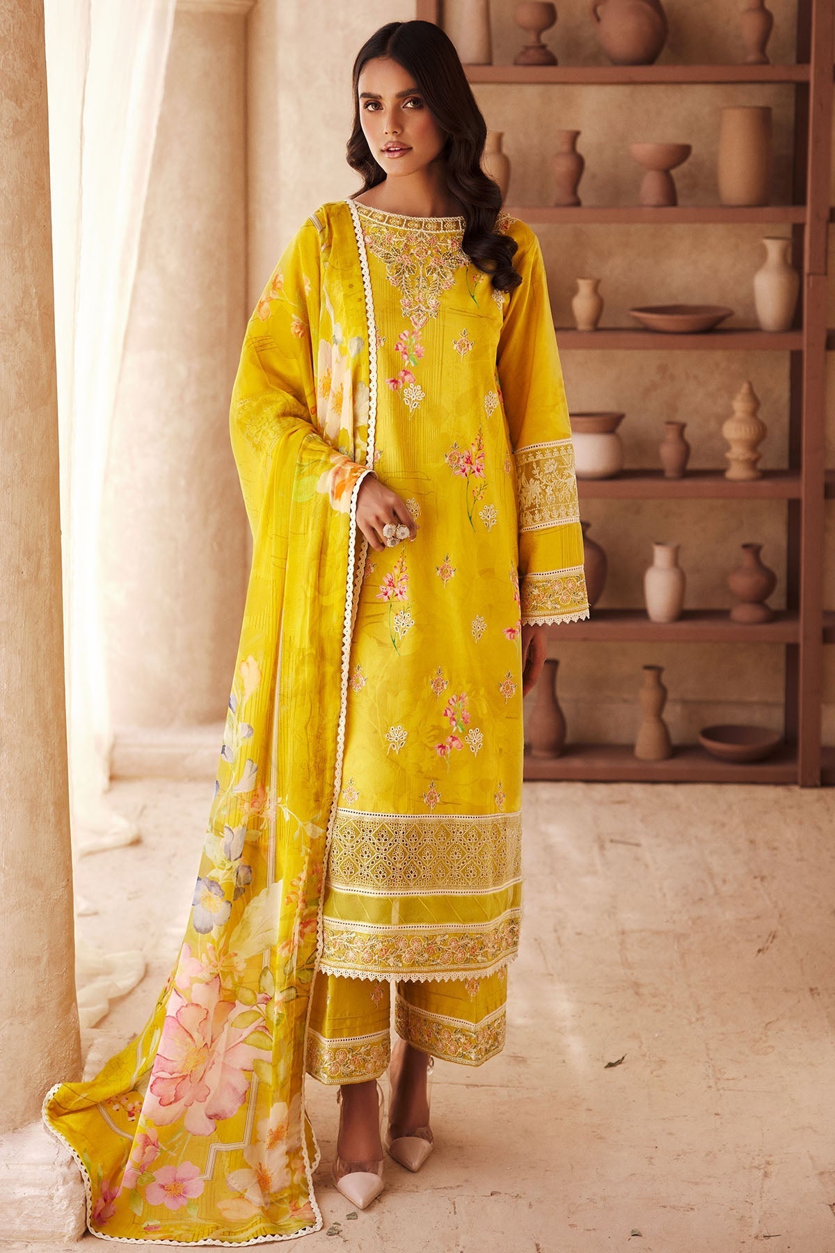 Motifz | Premium Lawn 25 | 3741-ELIE by Motifz - Designer Dress - Type: Ladies Clothes - Available at Libayah - 100% Original