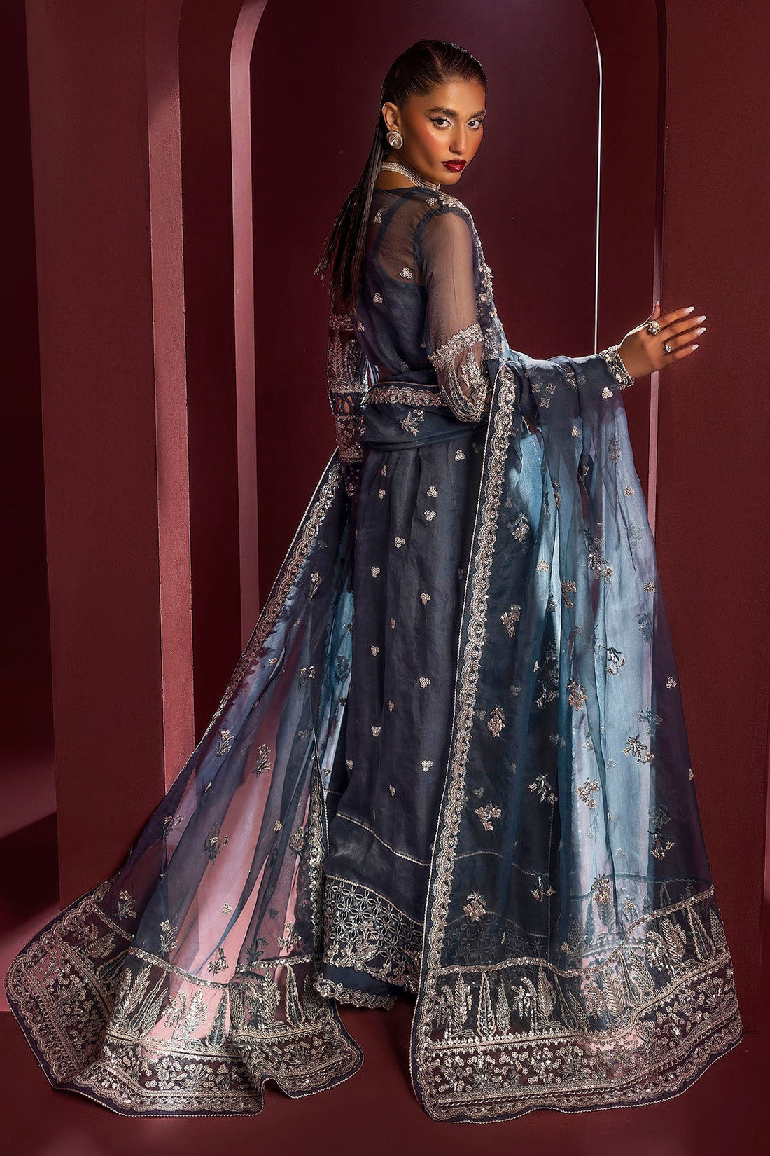 Motifz | Luxury Wedding Formals | 4931-YASNA by Motifz - Designer Dress - Type: Ladies Clothes - Available at Libayah - 100% Original