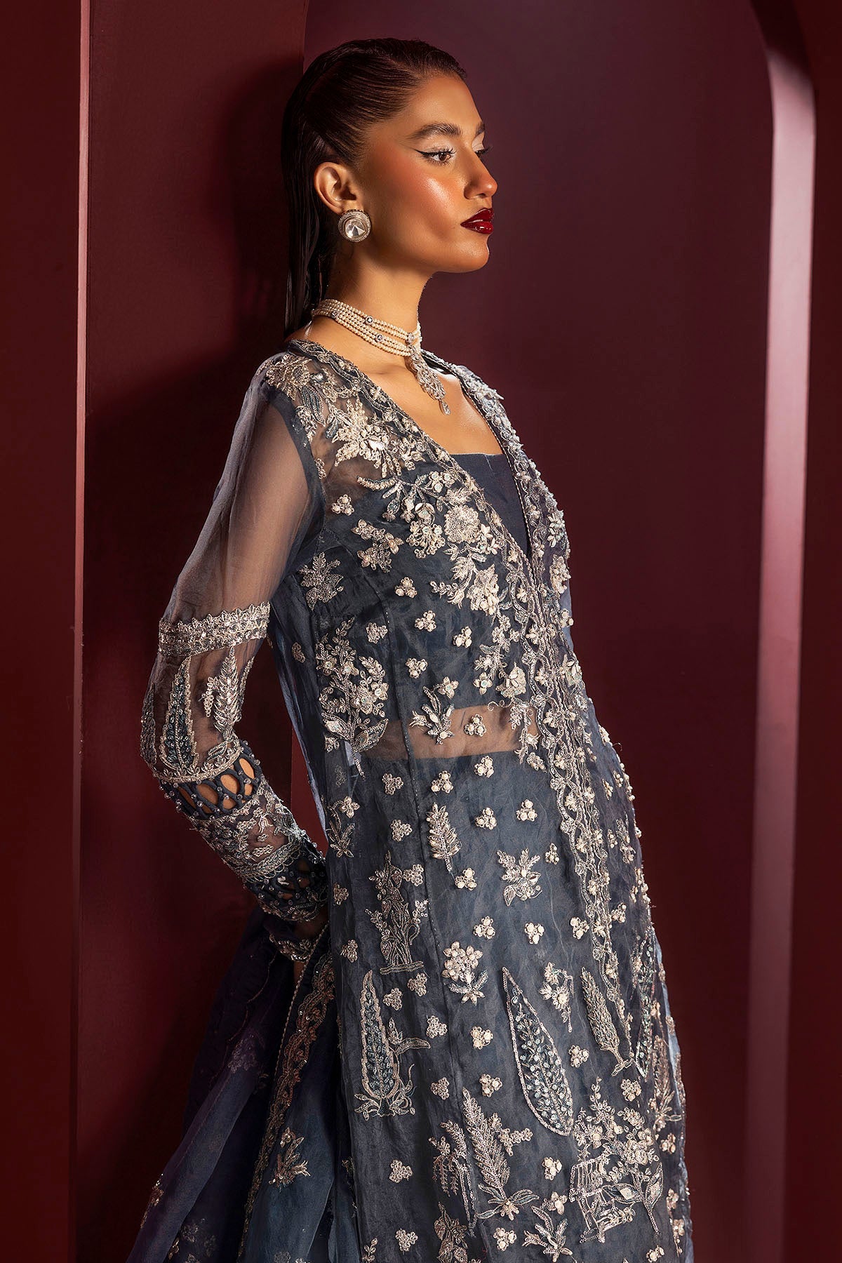 Motifz | Luxury Wedding Formals | 4931-YASNA by Motifz - Designer Dress - Type: Ladies Clothes - Available at Libayah - 100% Original