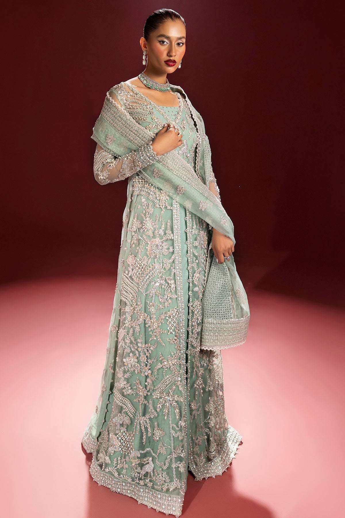 Motifz | Luxury Wedding Formals | 4932-AROOSH by Motifz - Designer Dress - Type: Ladies Clothes - Available at Libayah - 100% Original