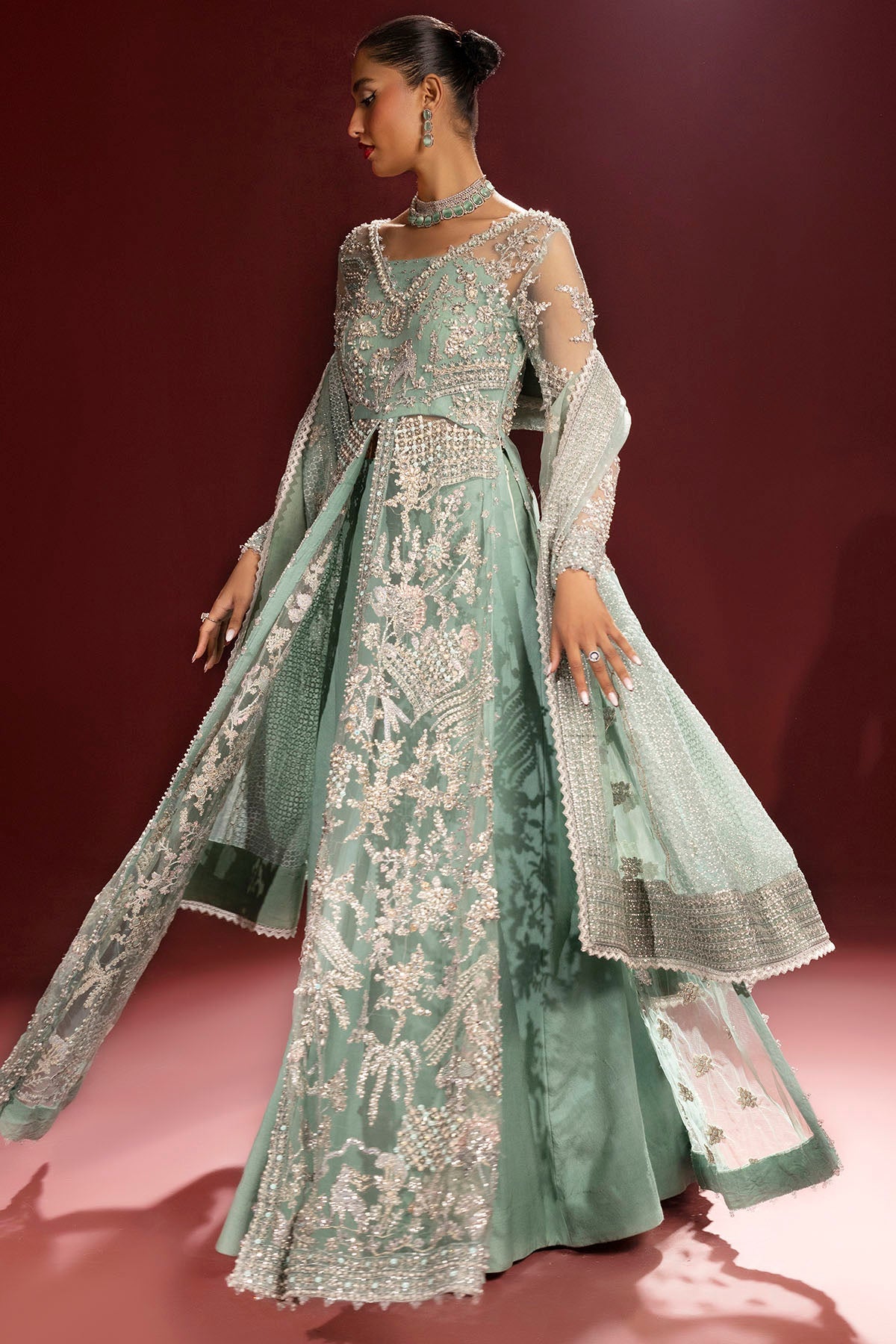 Motifz | Luxury Wedding Formals | 4932-AROOSH by Motifz - Designer Dress - Type: Ladies Clothes - Available at Libayah - 100% Original