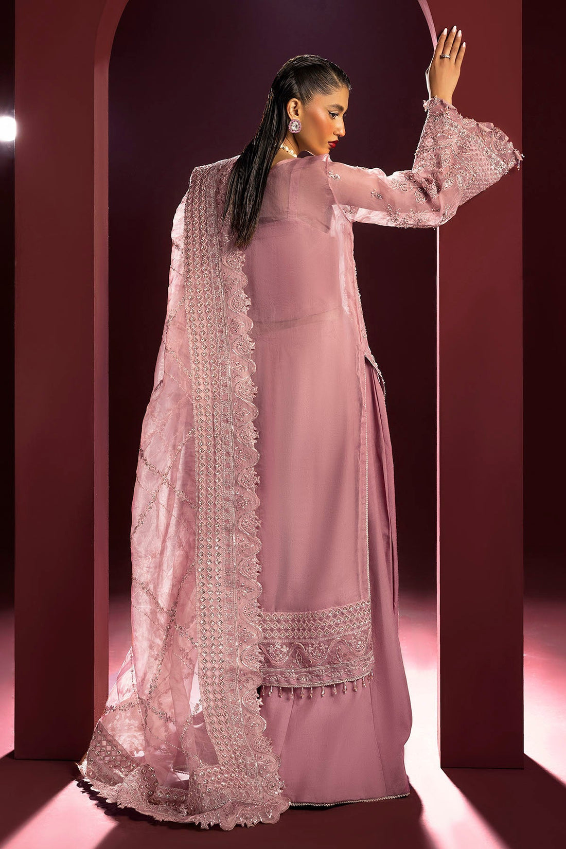 Motifz | Luxury Wedding Formals | 4934-ABSHAR by Motifz - Designer Dress - Type: Ladies Clothes - Available at Libayah - 100% Original