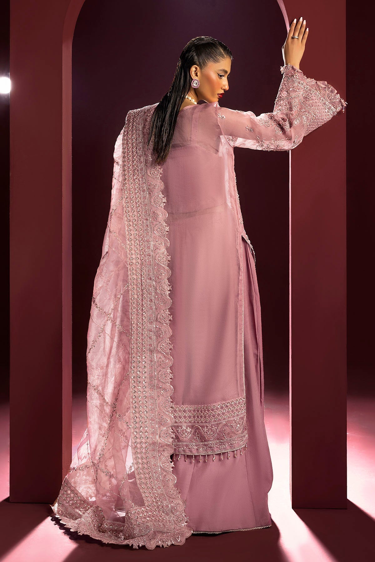 Motifz | Luxury Wedding Formals | 4934-ABSHAR by Motifz - Designer Dress - Type: Ladies Clothes - Available at Libayah - 100% Original