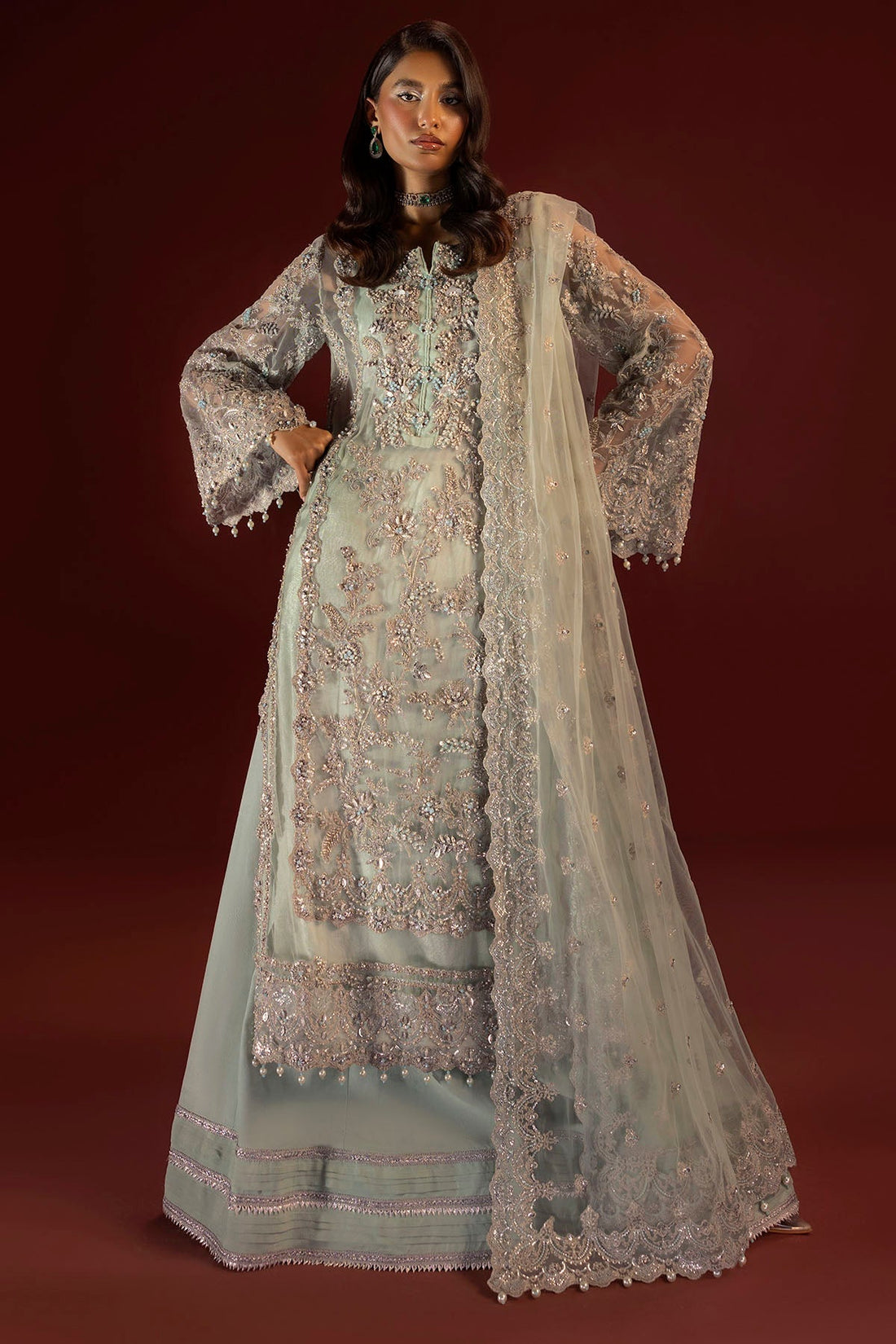 Motifz | Luxury Wedding Formals | 4936-JANAN by Motifz - Designer Dress - Type: Ladies Clothes - Available at Libayah - 100% Original