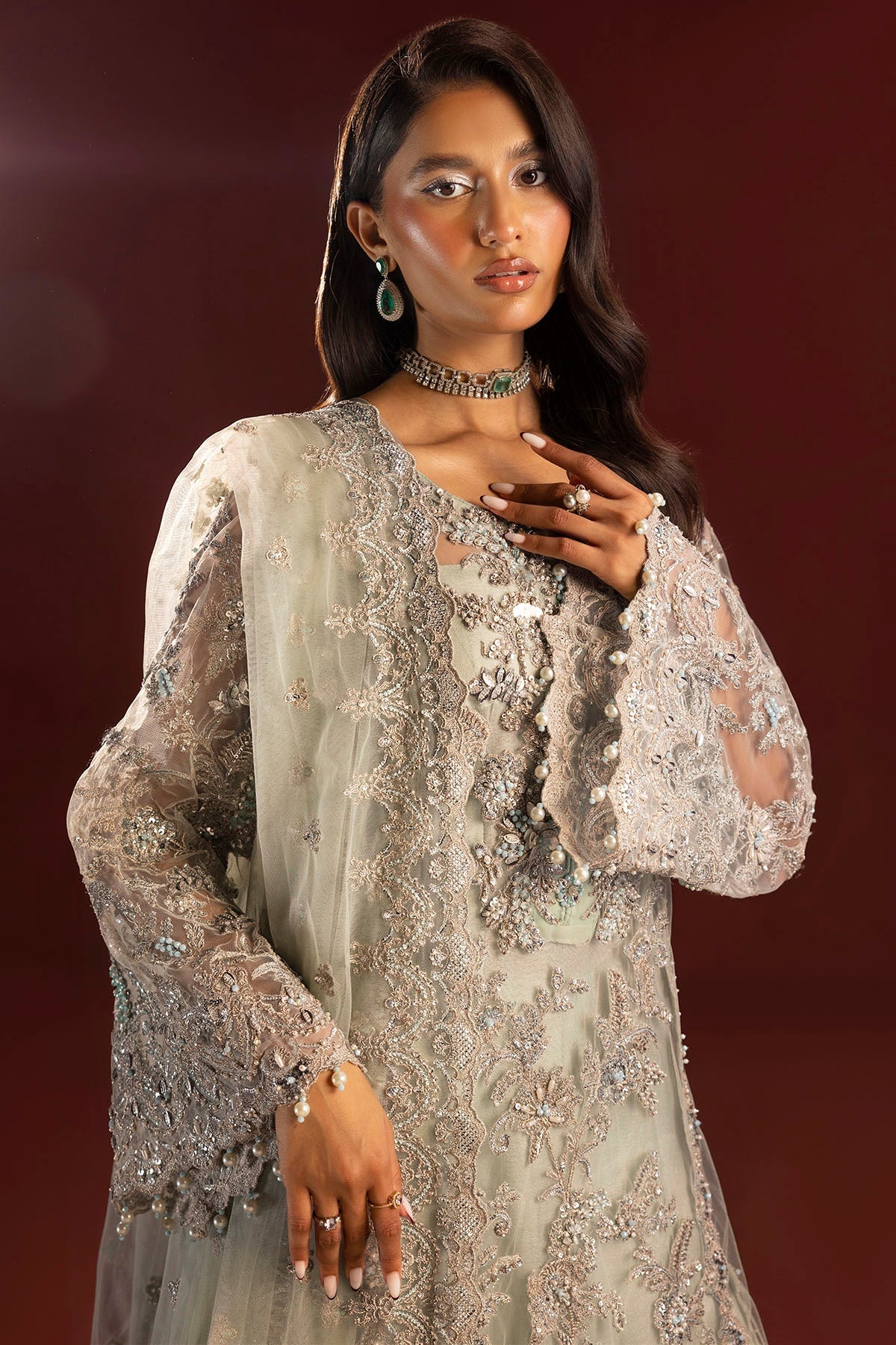 Motifz | Luxury Wedding Formals | 4936-JANAN by Motifz - Designer Dress - Type: Ladies Clothes - Available at Libayah - 100% Original