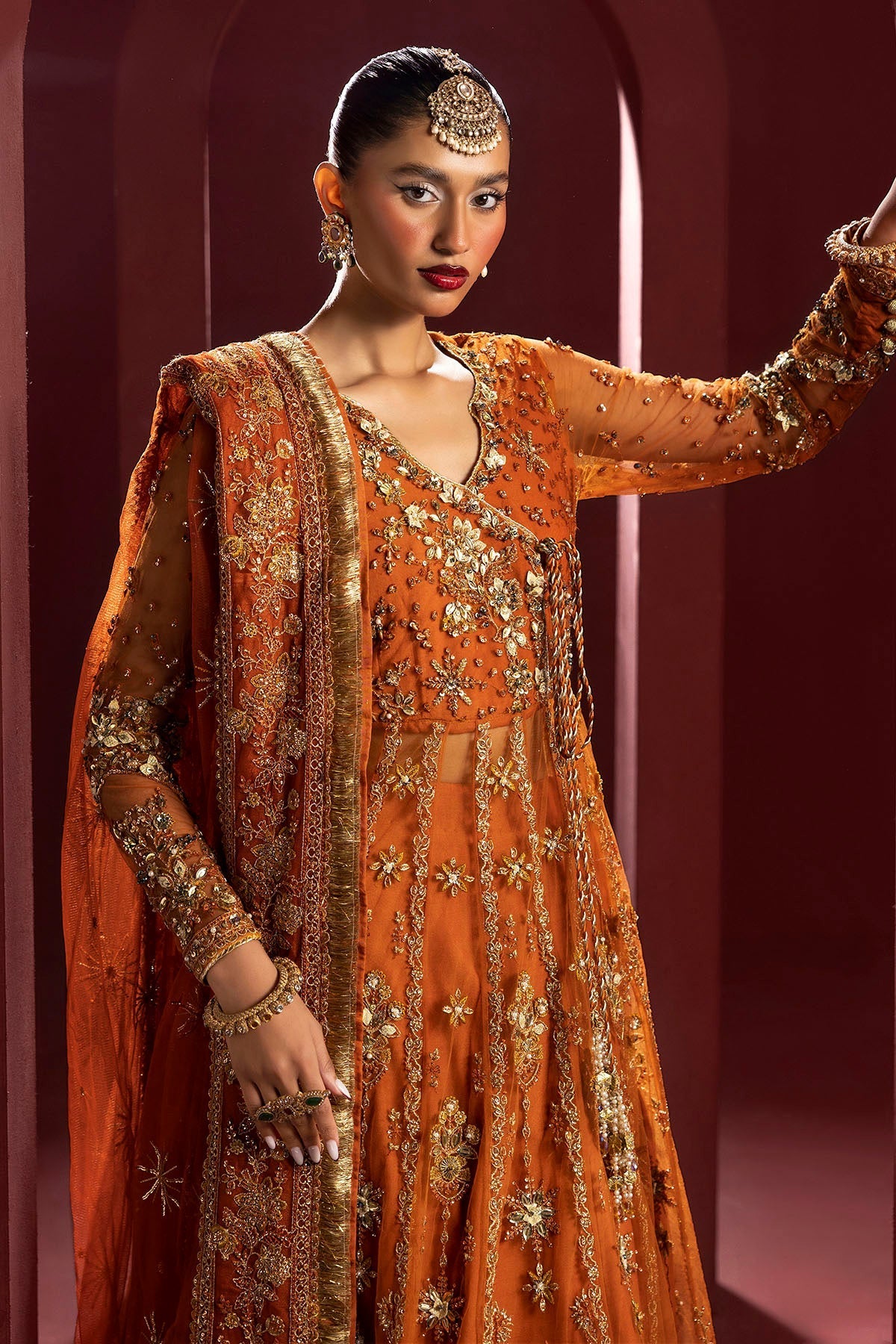Motifz | Luxury Wedding Formals | 4938-RAHA by Motifz - Designer Dress - Type: Ladies Clothes - Available at Libayah - 100% Original