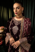 Motifz | Velvet Formals | 5095-MAZNEEN by Motifz - Designer Dress - Type: Ladies Clothes - Available at Libayah - 100% Original
