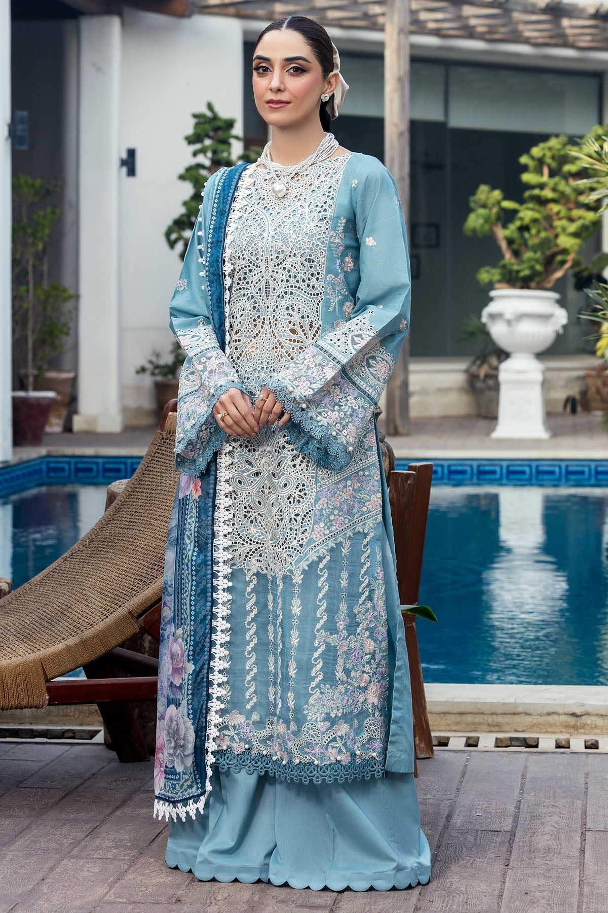 Motifz | Premium Lawn 25 | 5301-ELAYNE by Motifz - Designer Dress - Type: Ladies Clothes - Available at Libayah - 100% Original