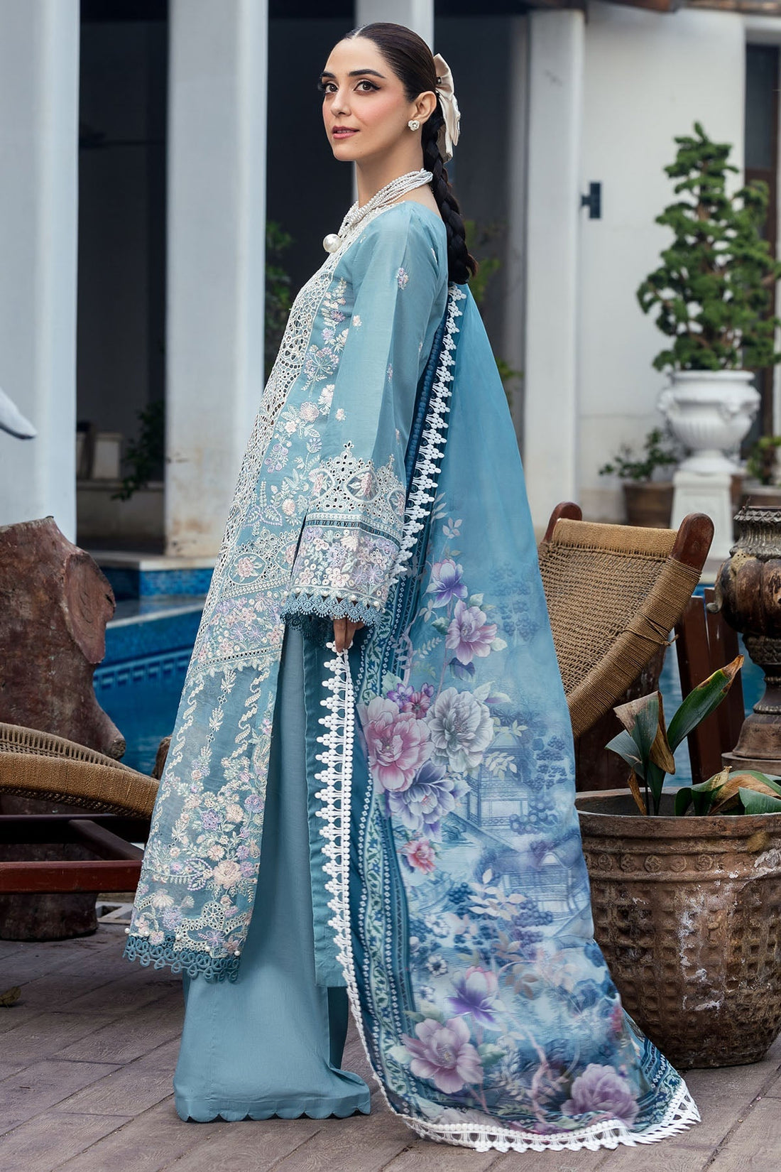 Motifz | Premium Lawn 25 | 5301-ELAYNE by Motifz - Designer Dress - Type: Ladies Clothes - Available at Libayah - 100% Original
